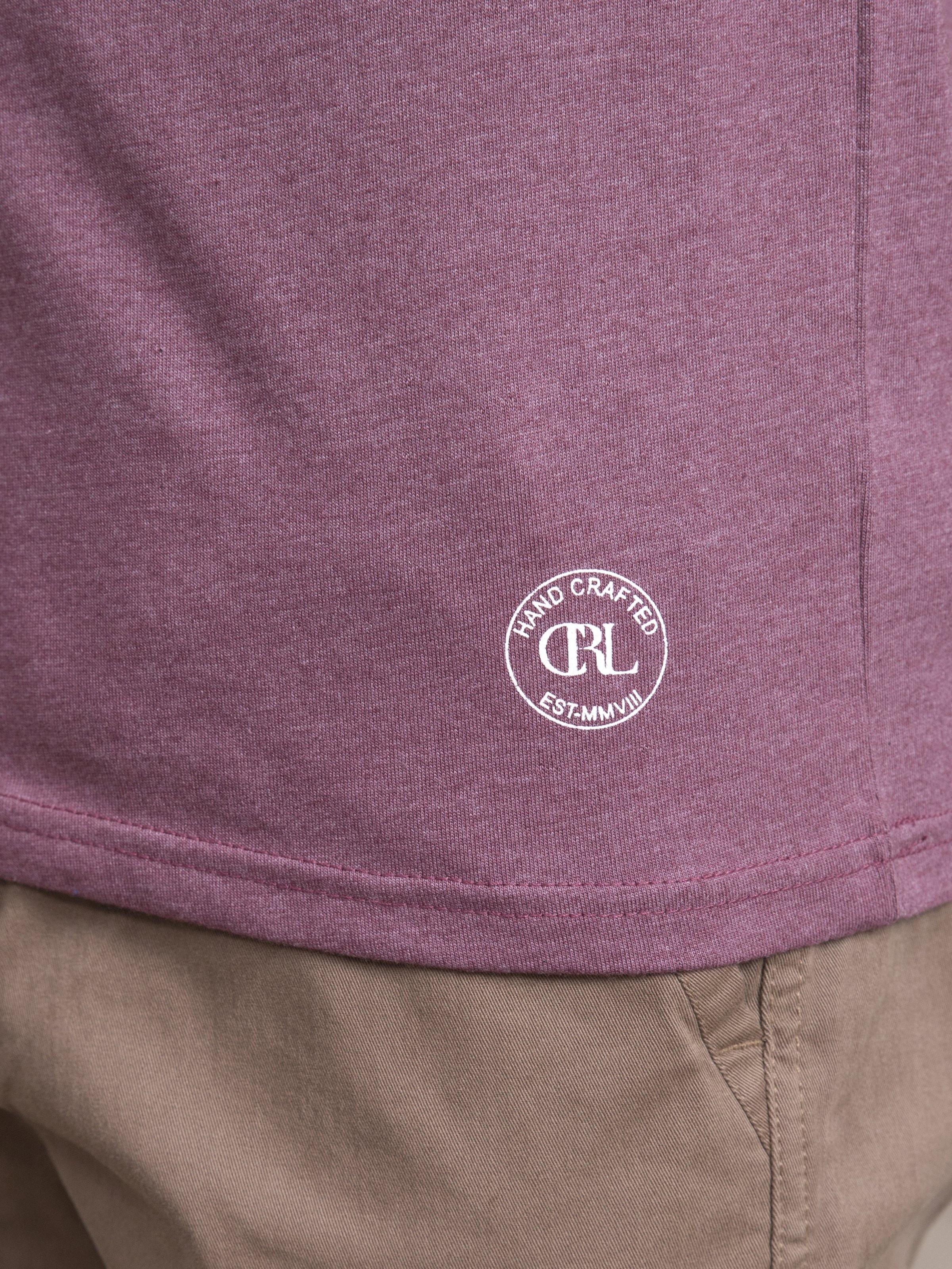 T SHIRT RAGLAN ROUND NECK FULL SLEEVE MAHROON NAVY at Charcoal Clothing