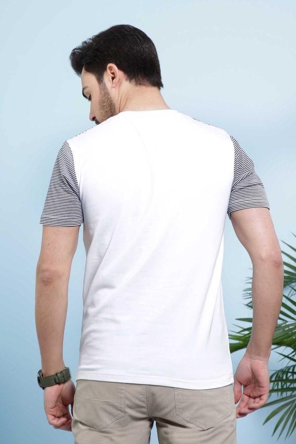 T SHIRT ROUND NECK WHITE at Charcoal Clothing