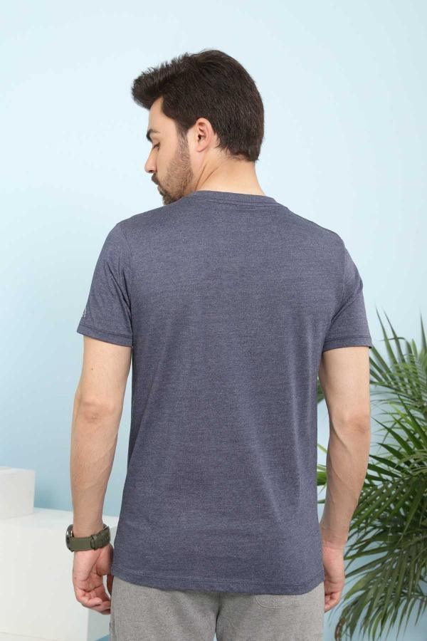 T SHIRT V NECK INDIGO (SLEEPWEAR) at Charcoal Clothing