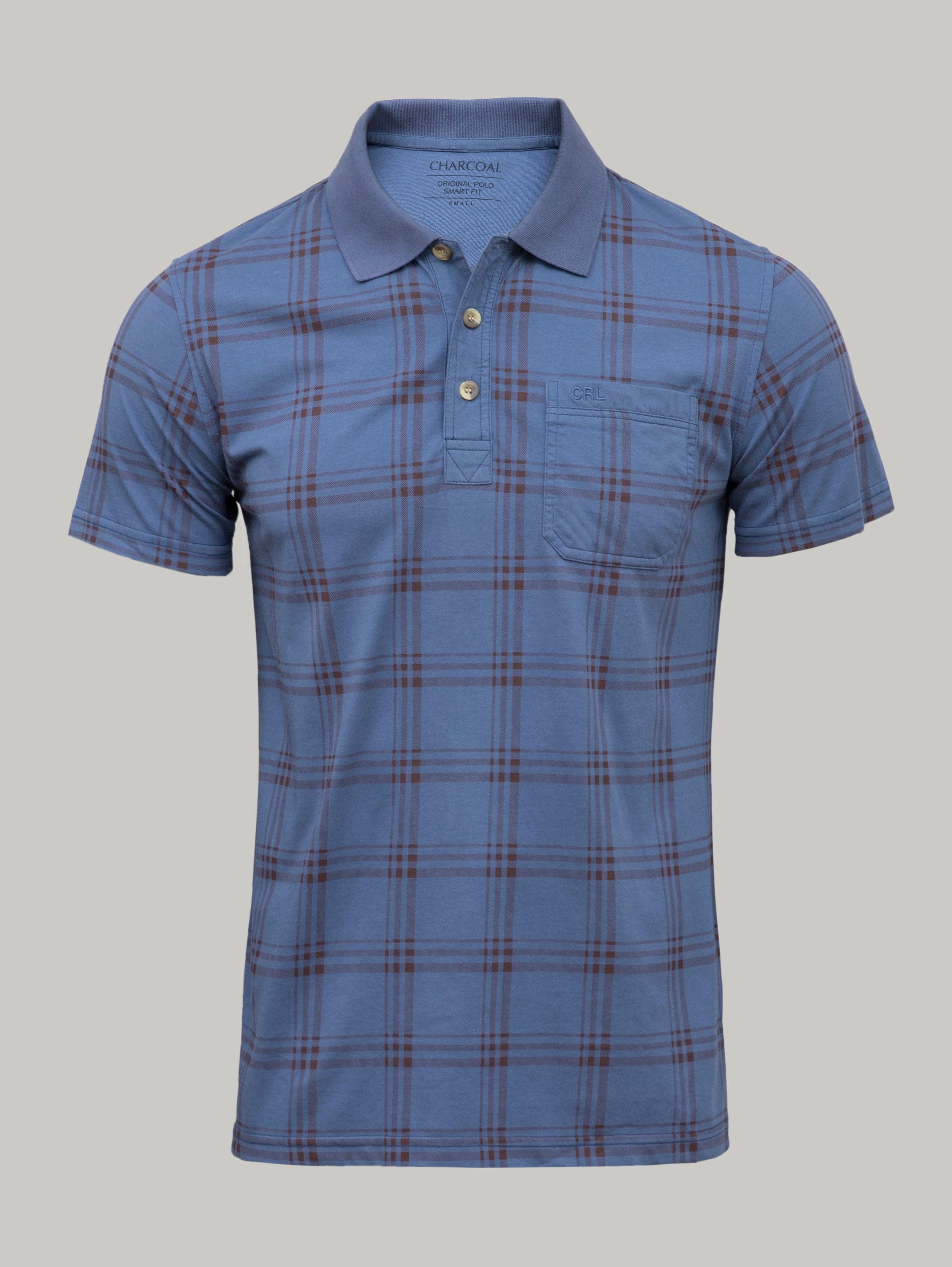 T Shirt Polo Blue at Charcoal Clothing