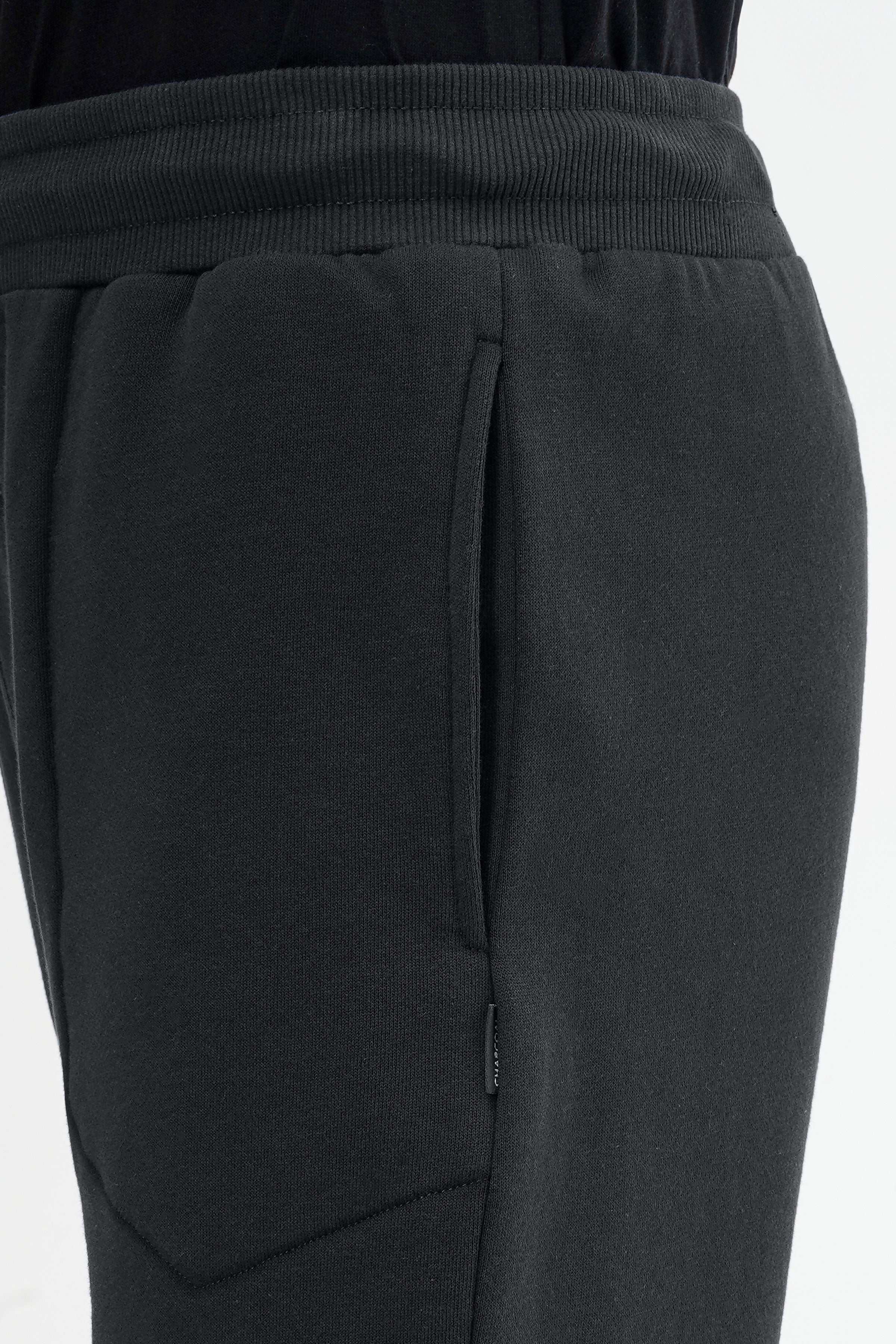TERRY FLEECE JOGGER TROUSER BLACK at Charcoal Clothing