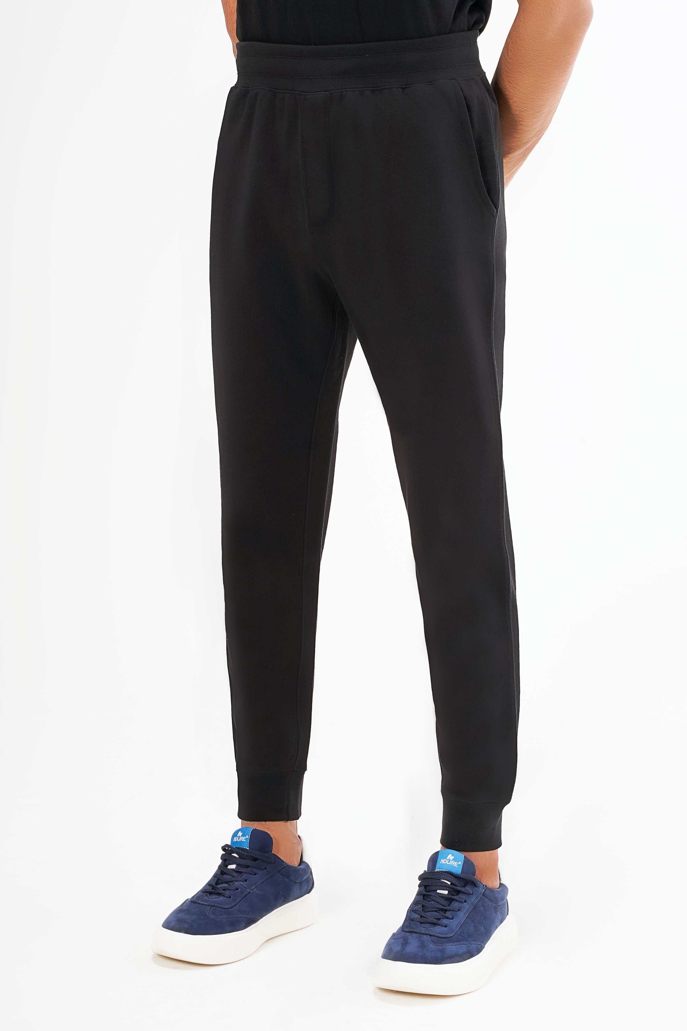 TERRY JOGGER TROUSER BLACK at Charcoal Clothing