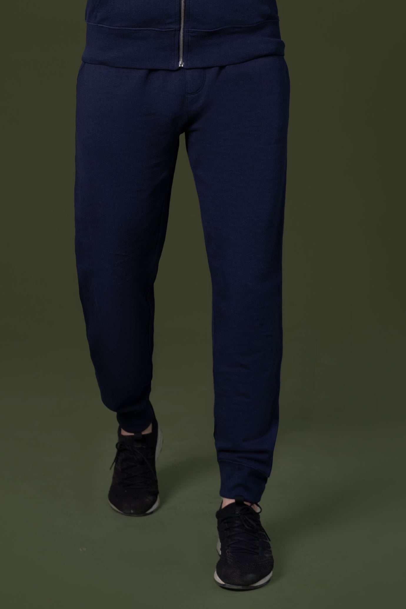 TERRY JOGGER TROUSER NAVY at Charcoal Clothing