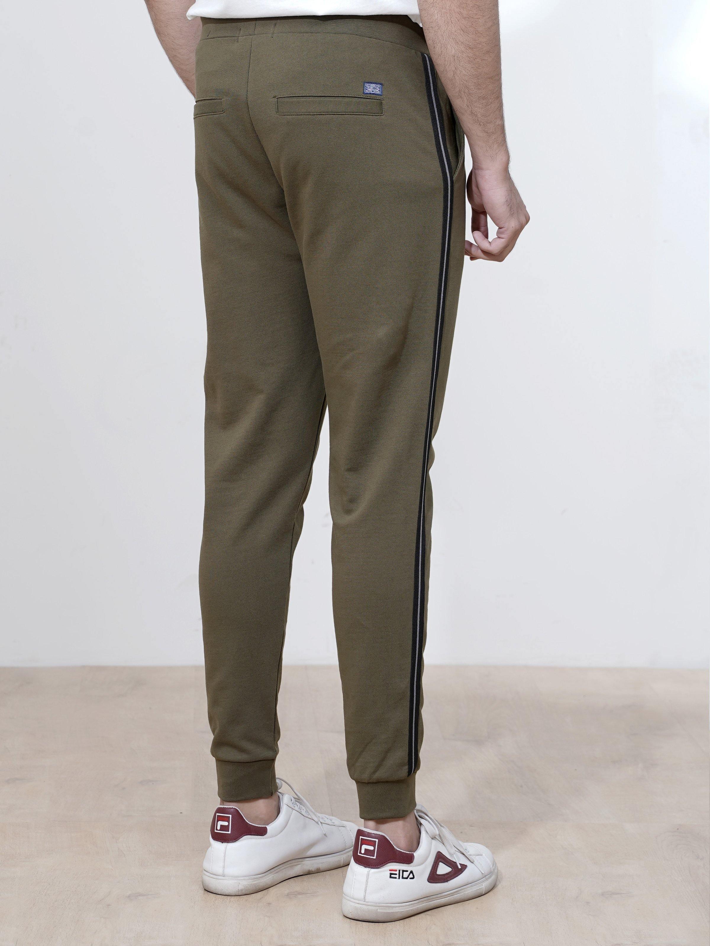 TERRY JOGGER TROUSER OLIVE at Charcoal Clothing