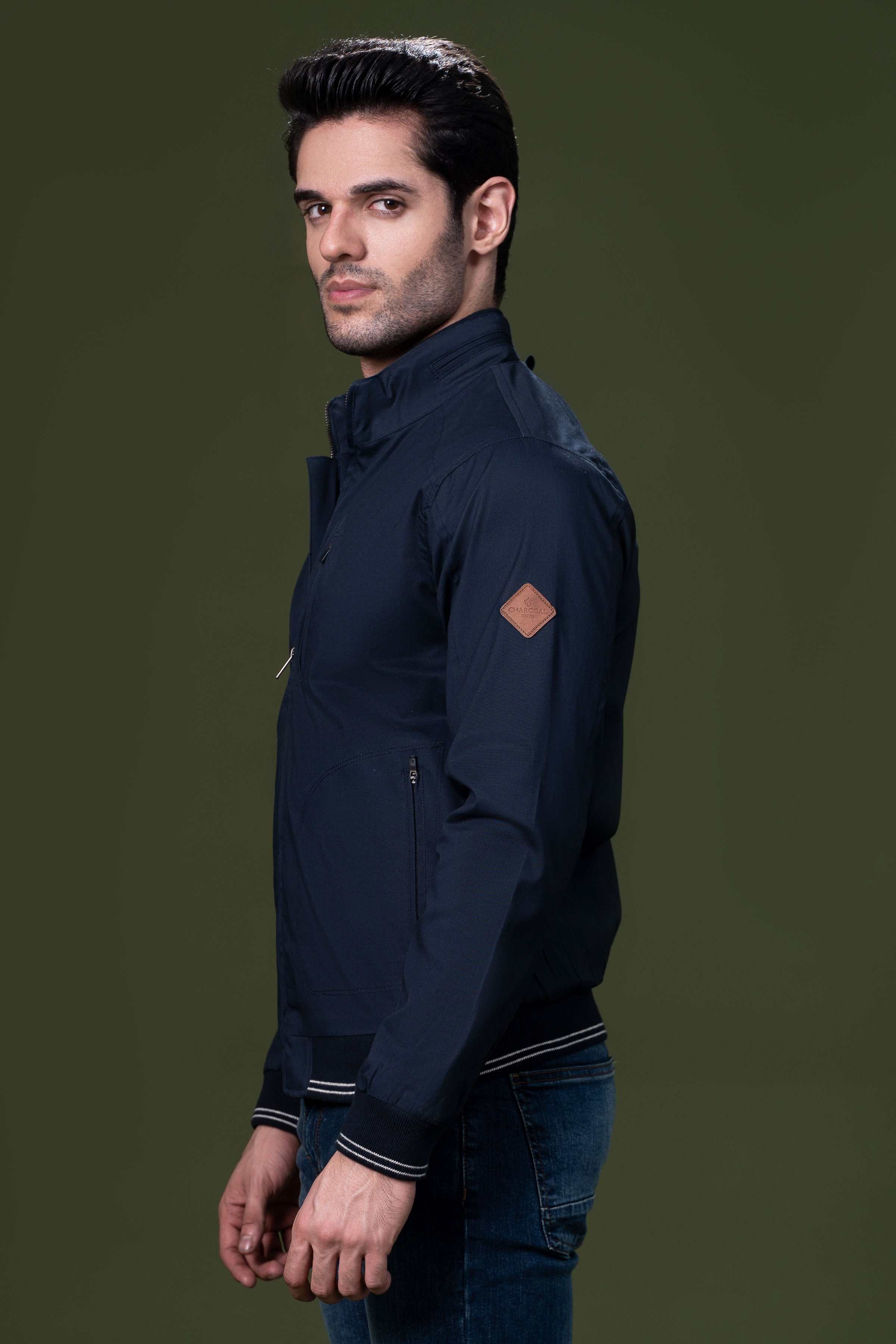 TIPPING JACKET NAVY at Charcoal Clothing