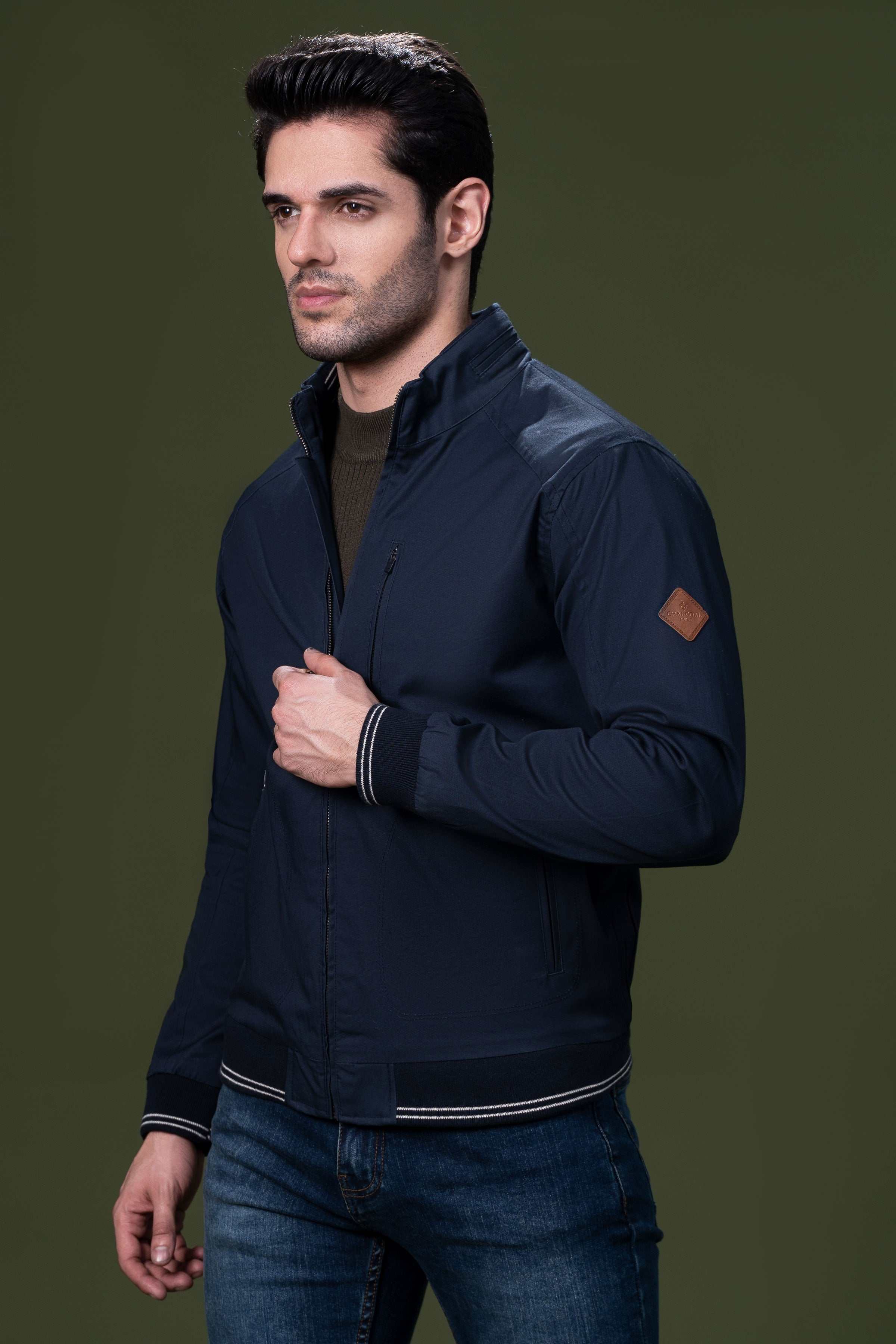 TIPPING JACKET NAVY at Charcoal Clothing