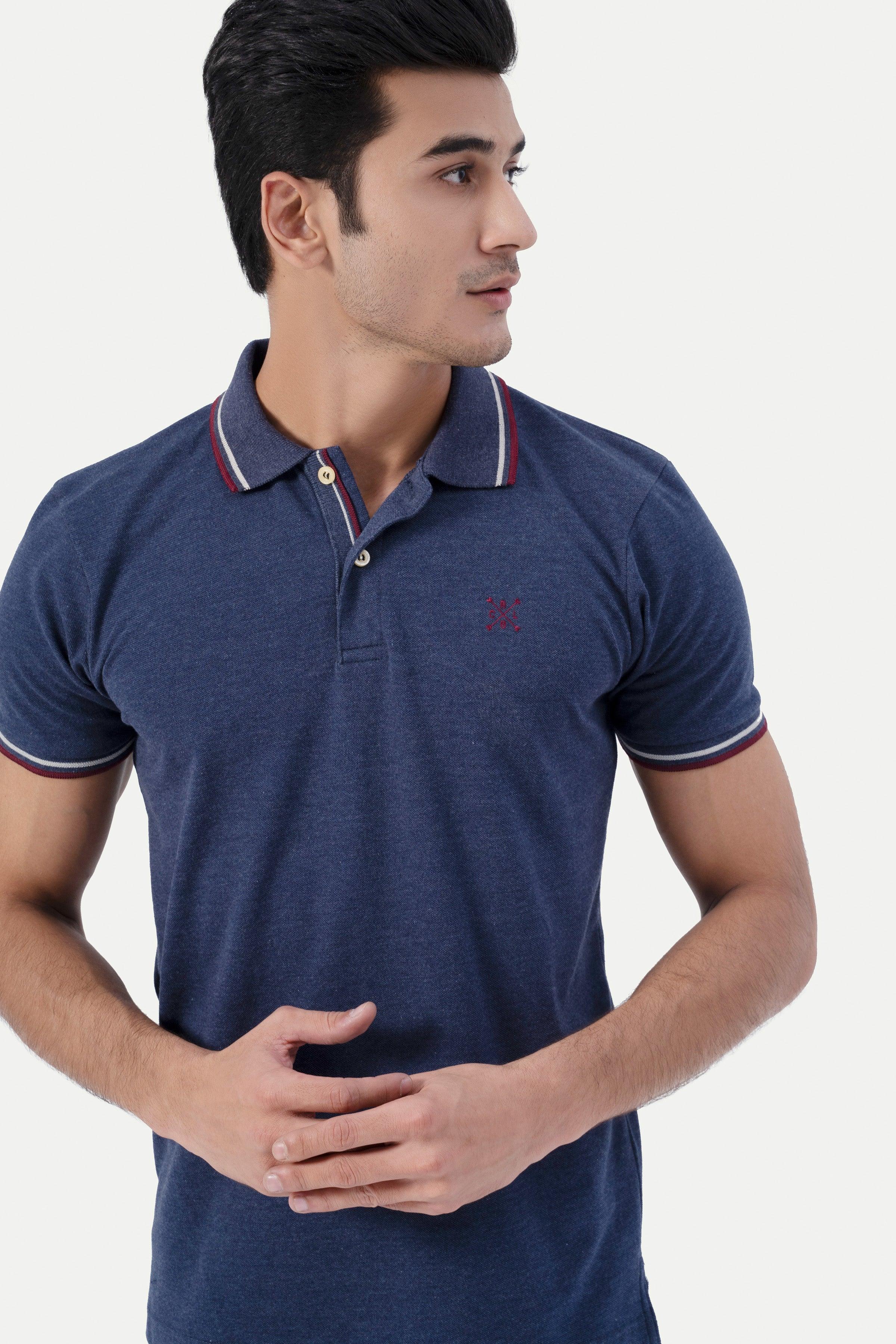 TIPPING POLO BLUE at Charcoal Clothing
