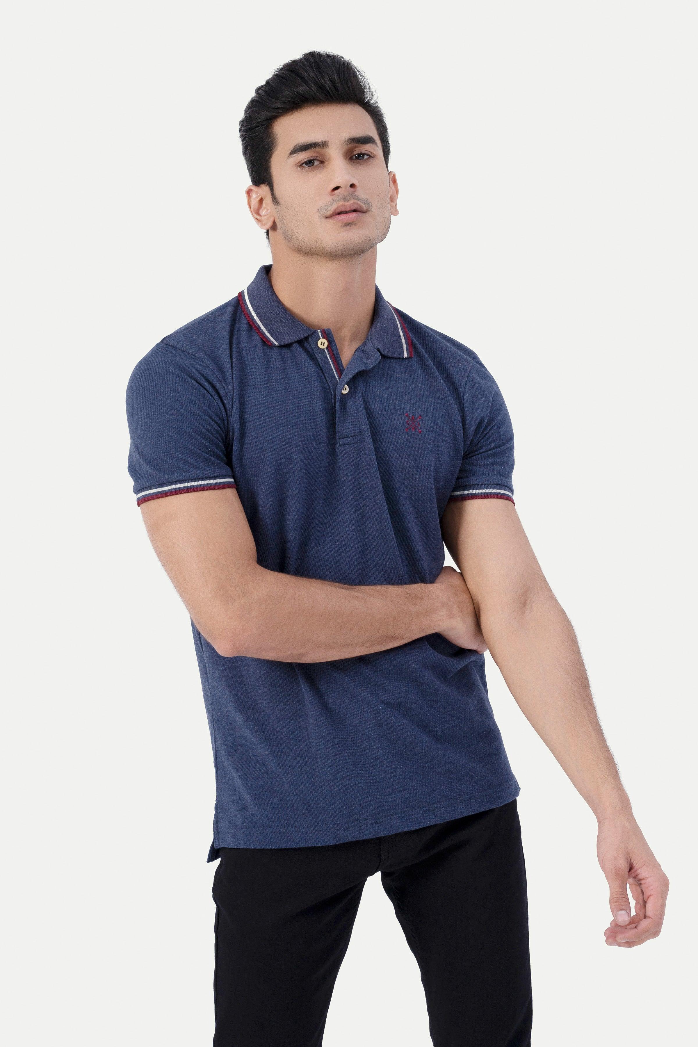 TIPPING POLO BLUE at Charcoal Clothing