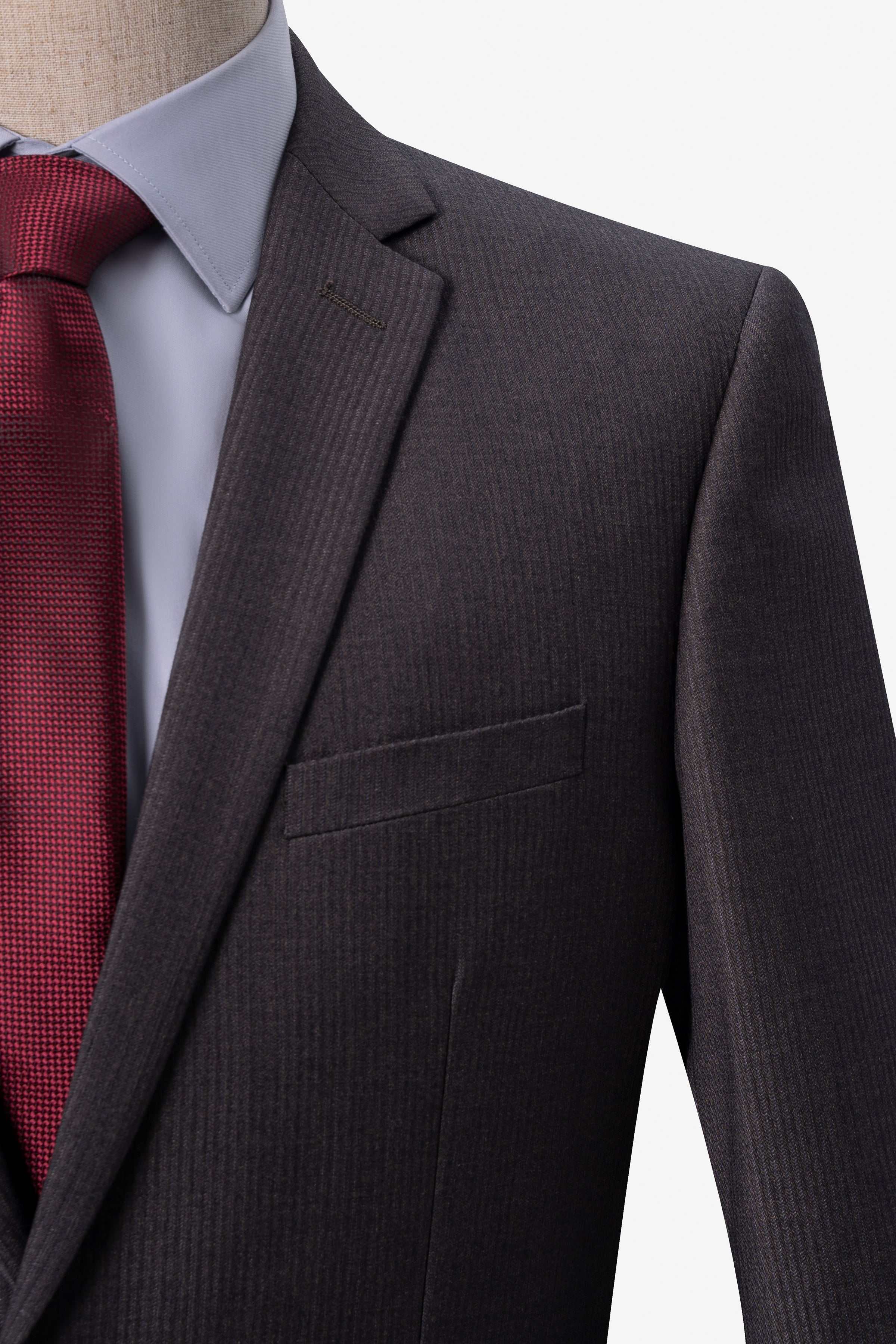TWO PIECE SUIT BROWN at Charcoal Clothing
