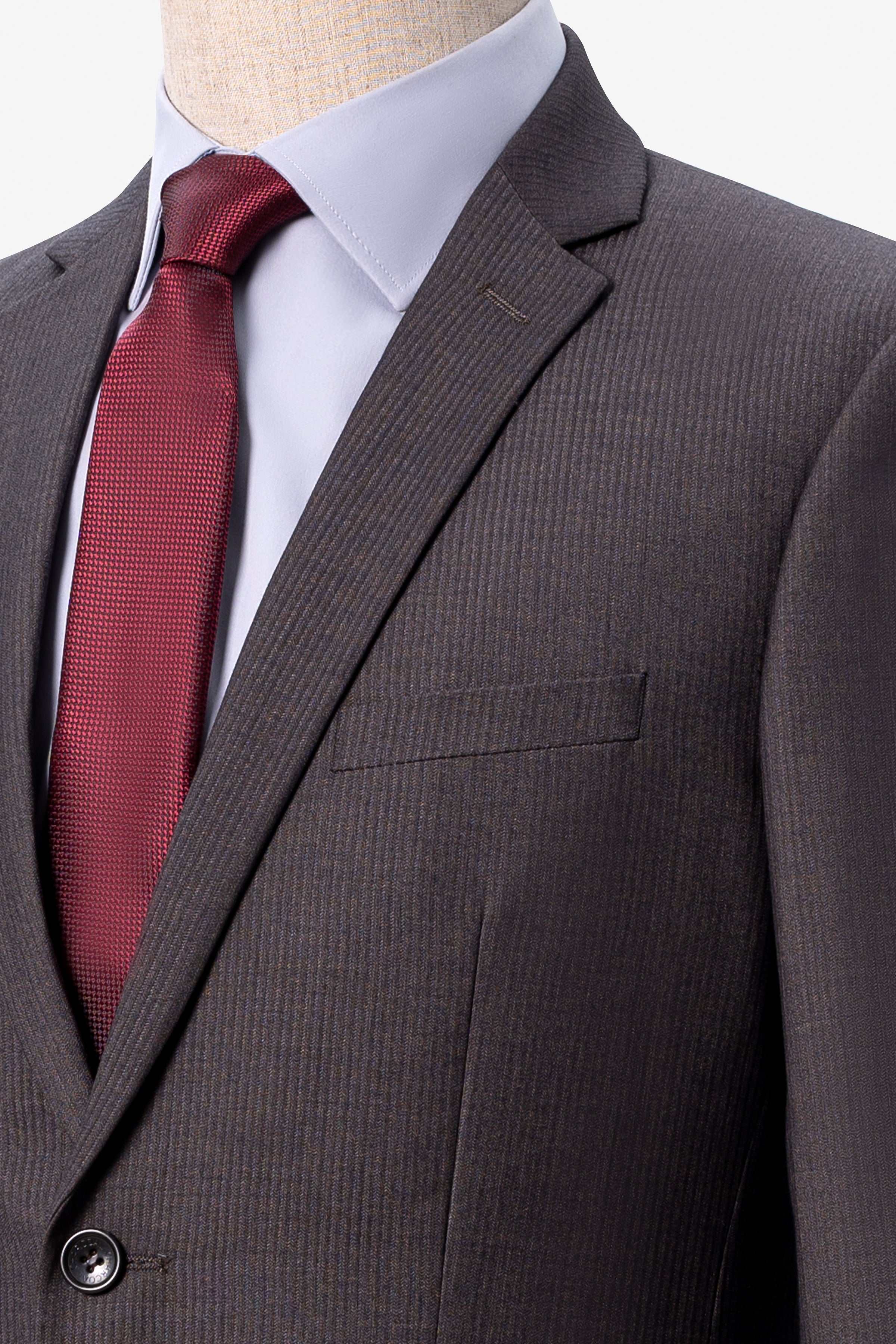 TWO PIECE SUIT BROWN at Charcoal Clothing