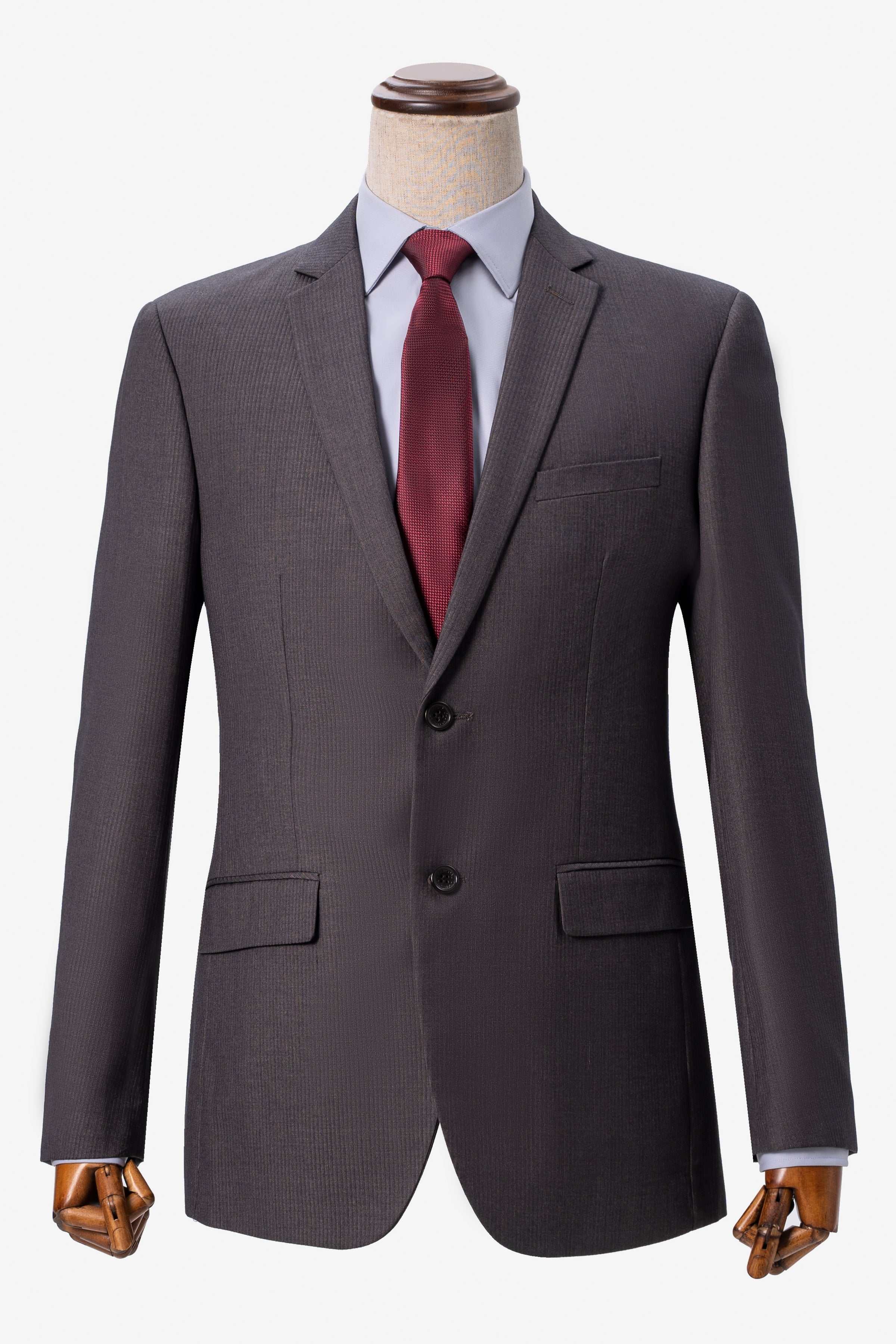 TWO PIECE SUIT BROWN at Charcoal Clothing