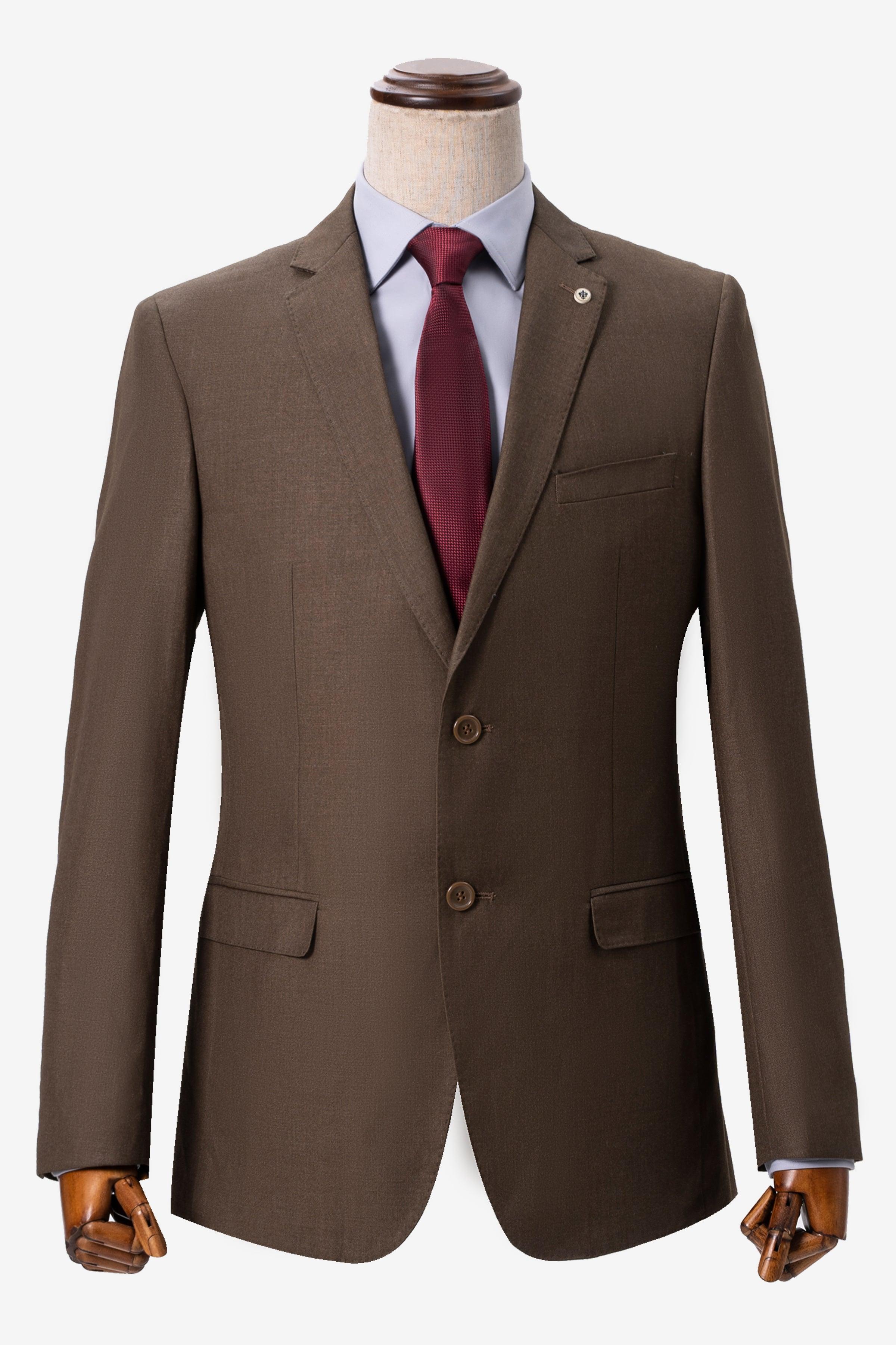 TWO PIECE SUIT LIGHT BROWN at Charcoal Clothing