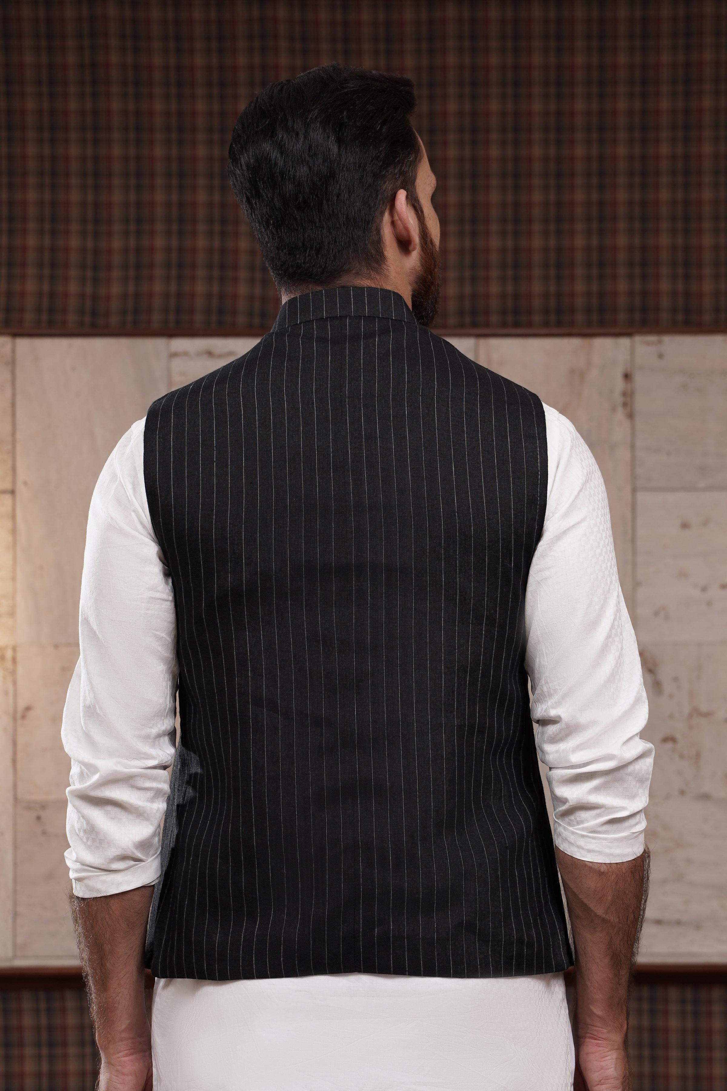 WAIST COAT BLACK at Charcoal Clothing