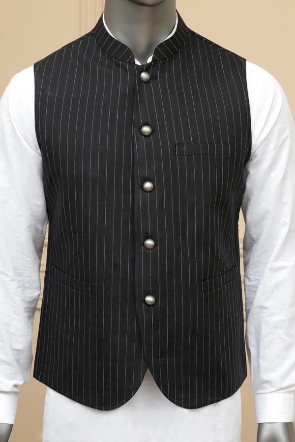 WAISTCOAT BLACK at Charcoal Clothing