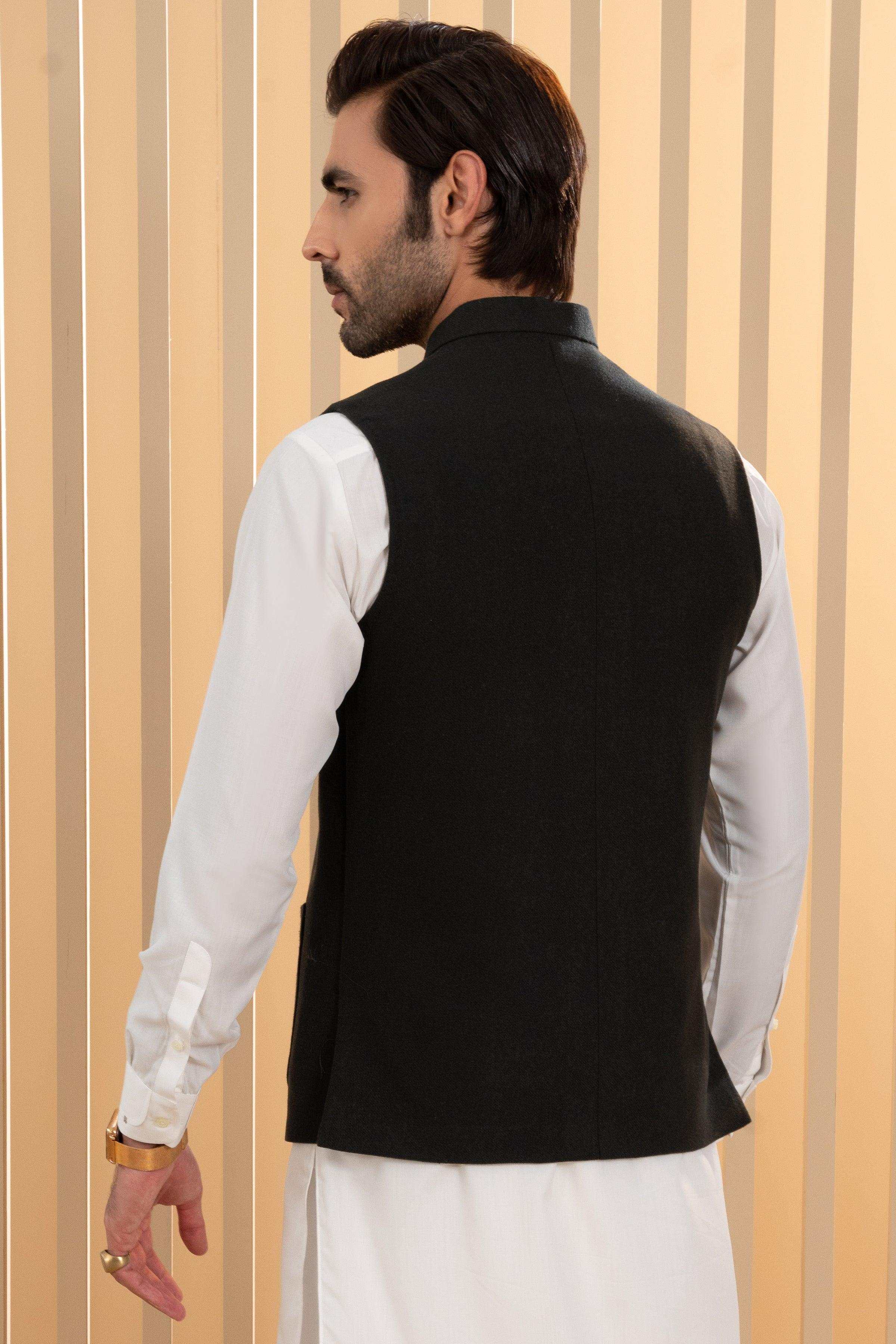 WAISTCOAT GREEN at Charcoal Clothing