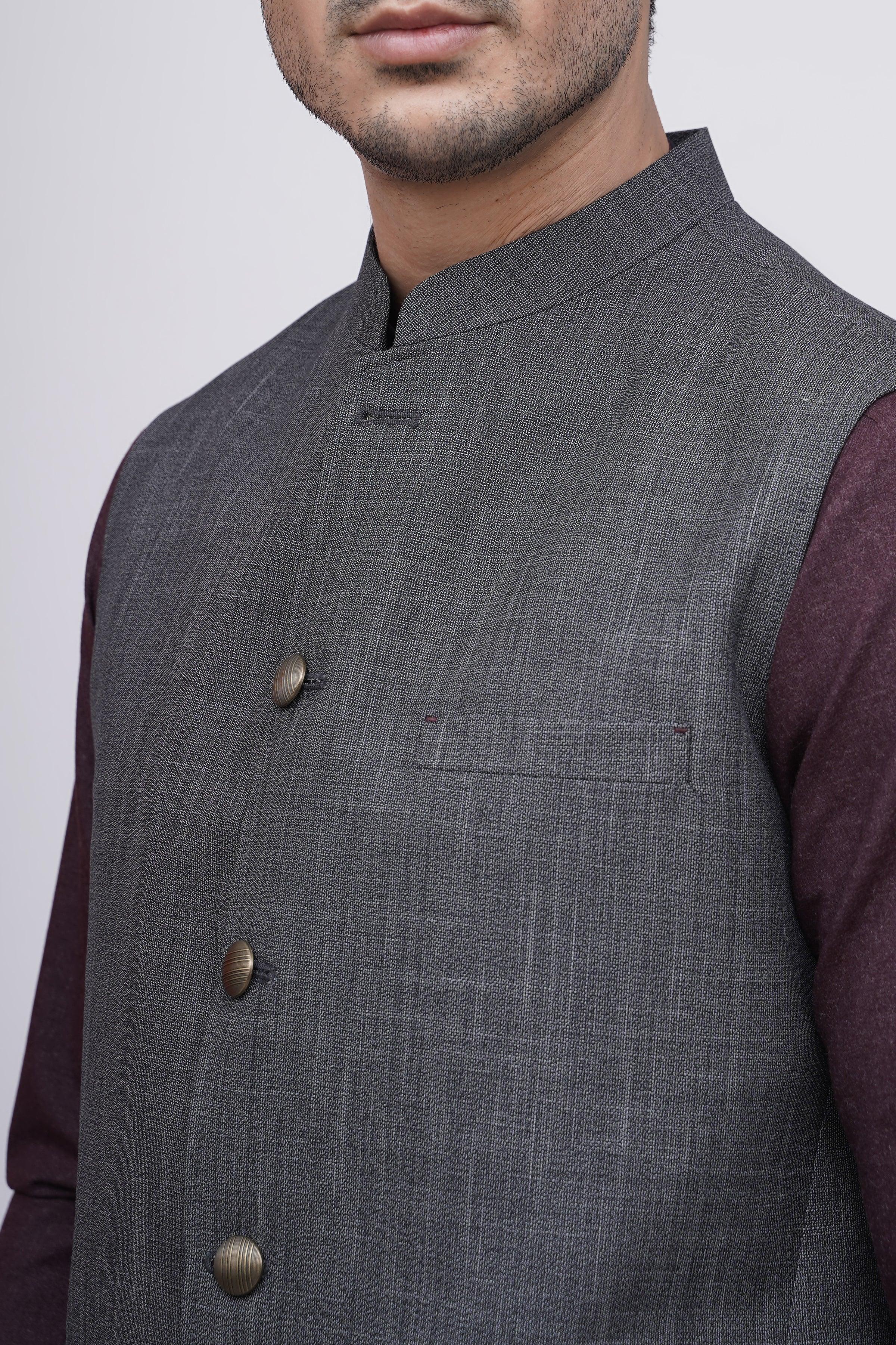 WAISTCOAT GREY at Charcoal Clothing