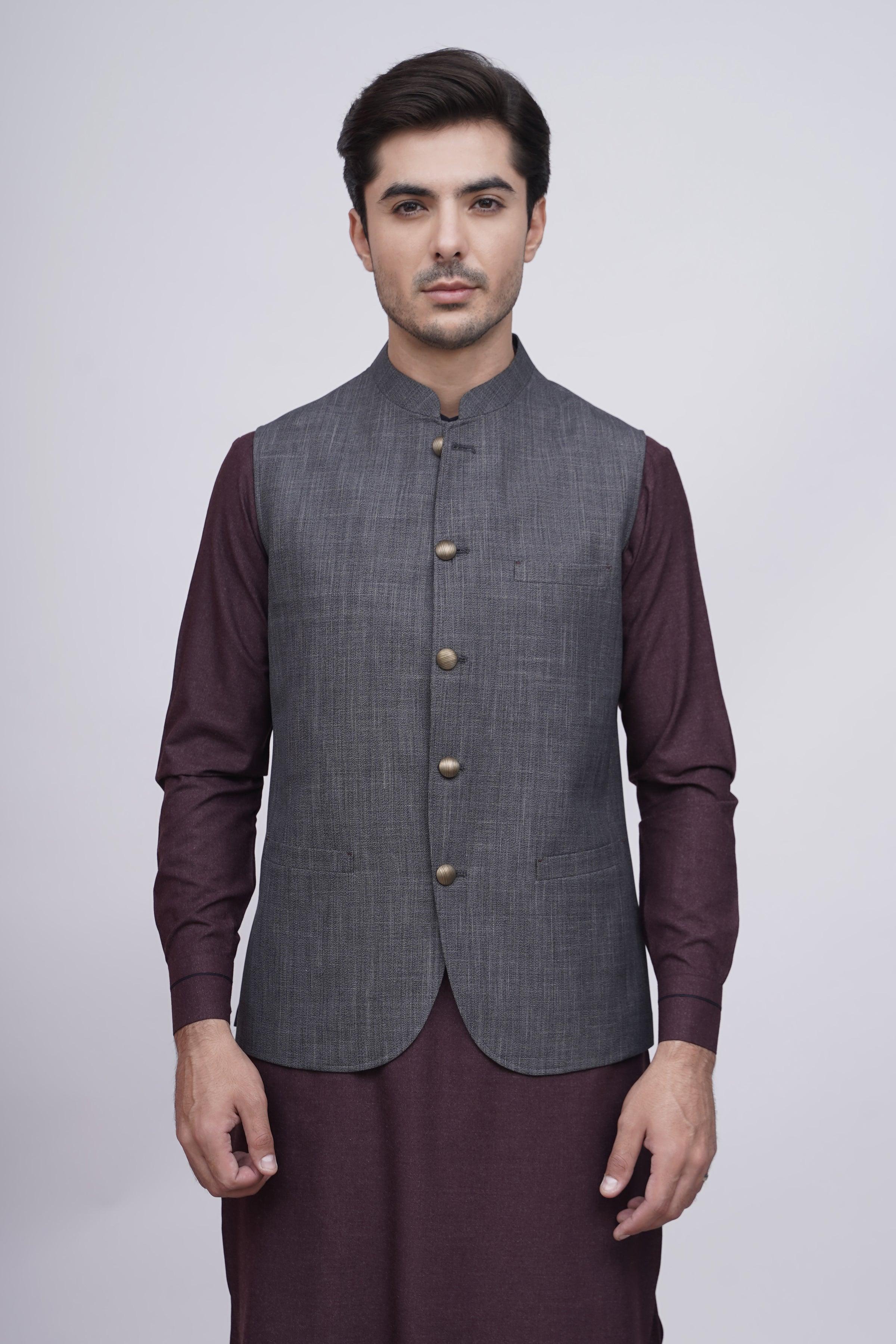 WAISTCOAT GREY at Charcoal Clothing