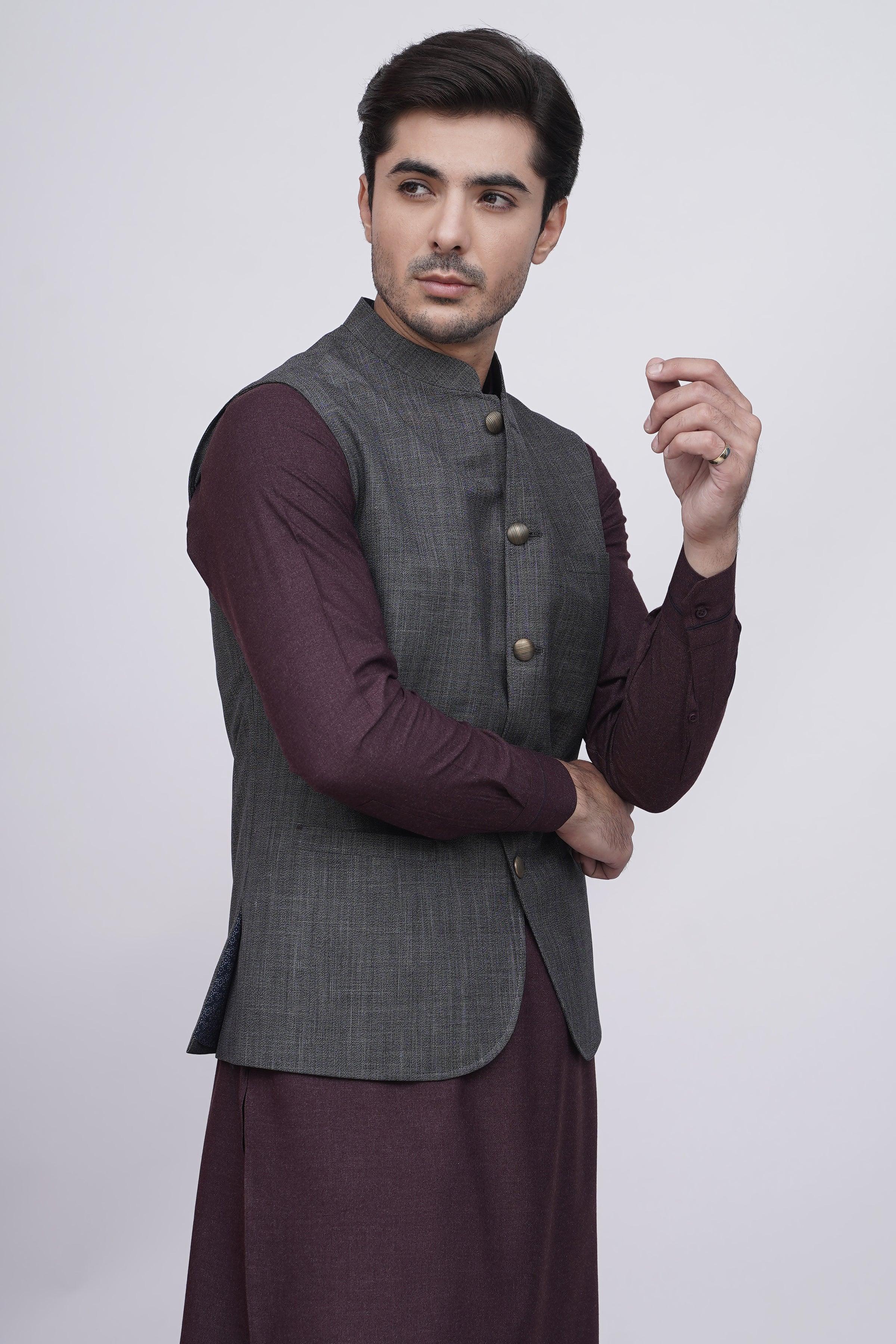 WAISTCOAT GREY at Charcoal Clothing