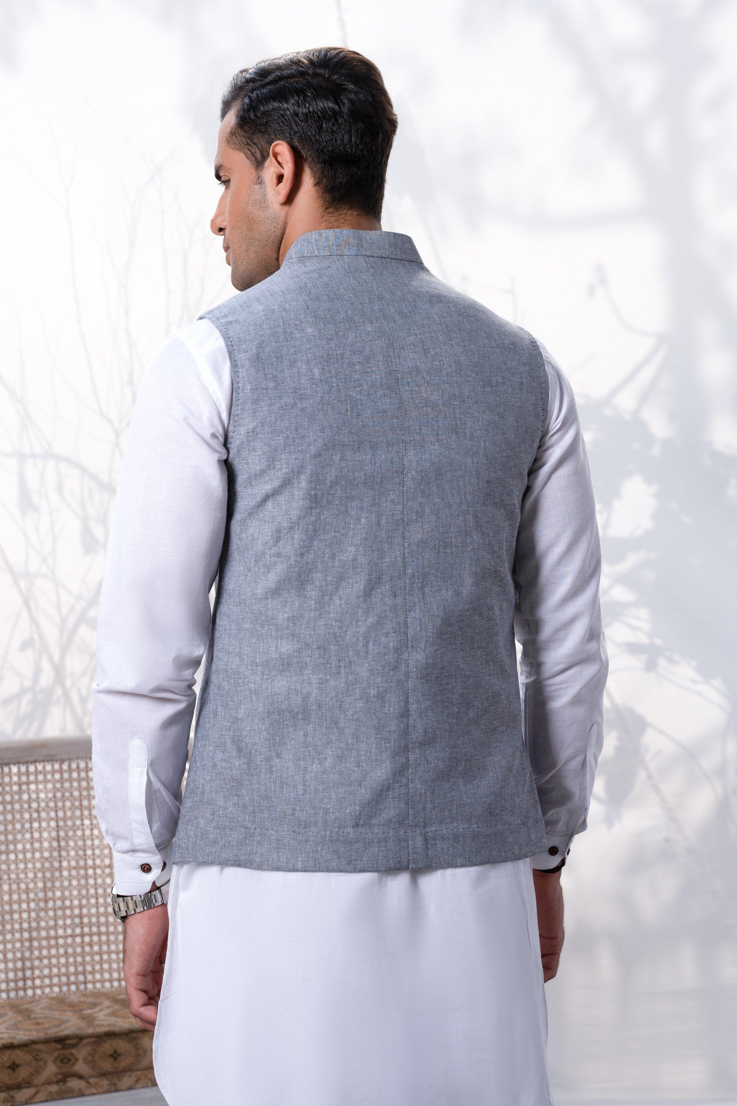 WAISTCOAT LIGHT GREY at Charcoal Clothing