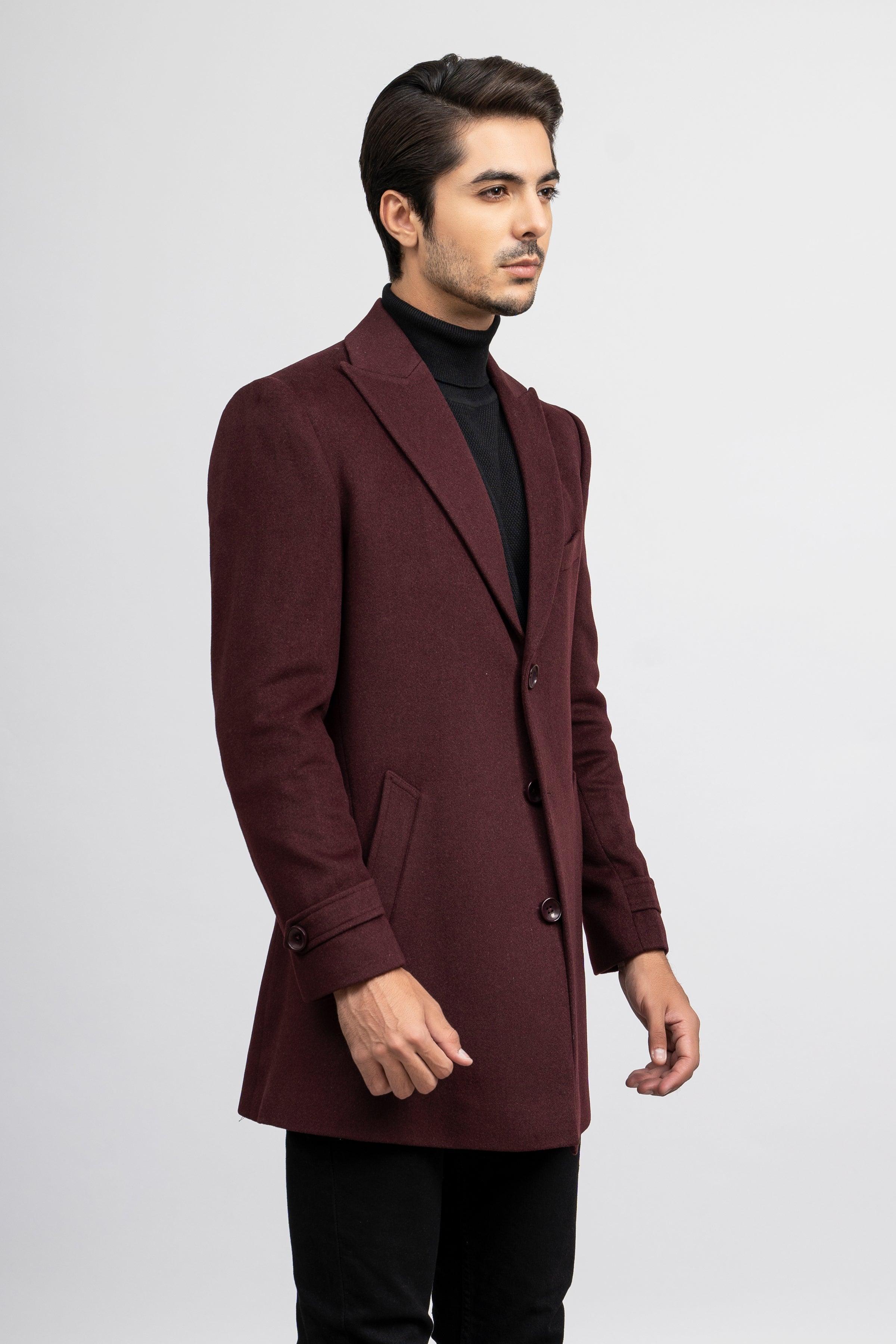 WOOLEN LONG COAT at Charcoal Clothing