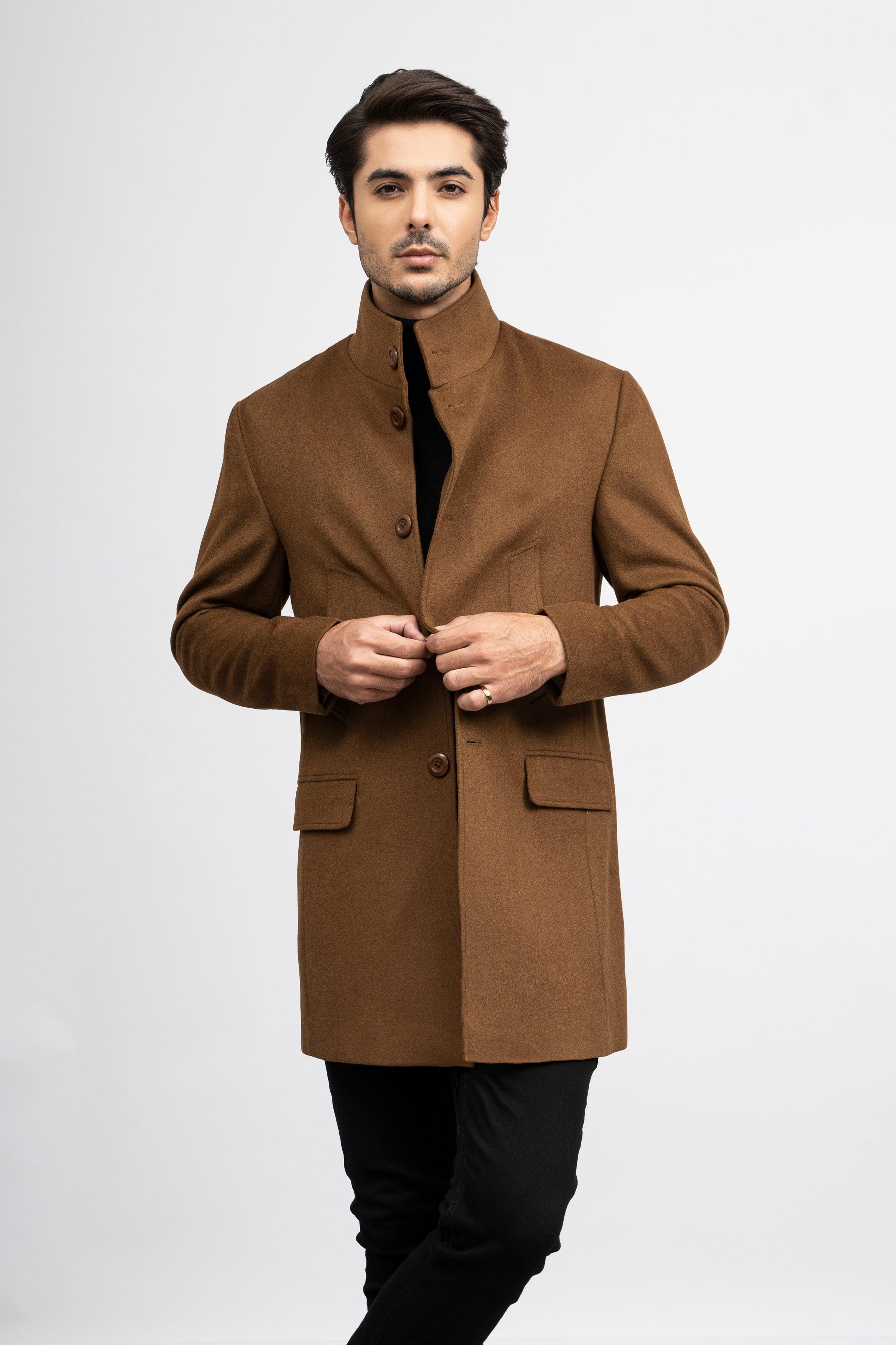 WOOLEN LONG COAT at Charcoal Clothing