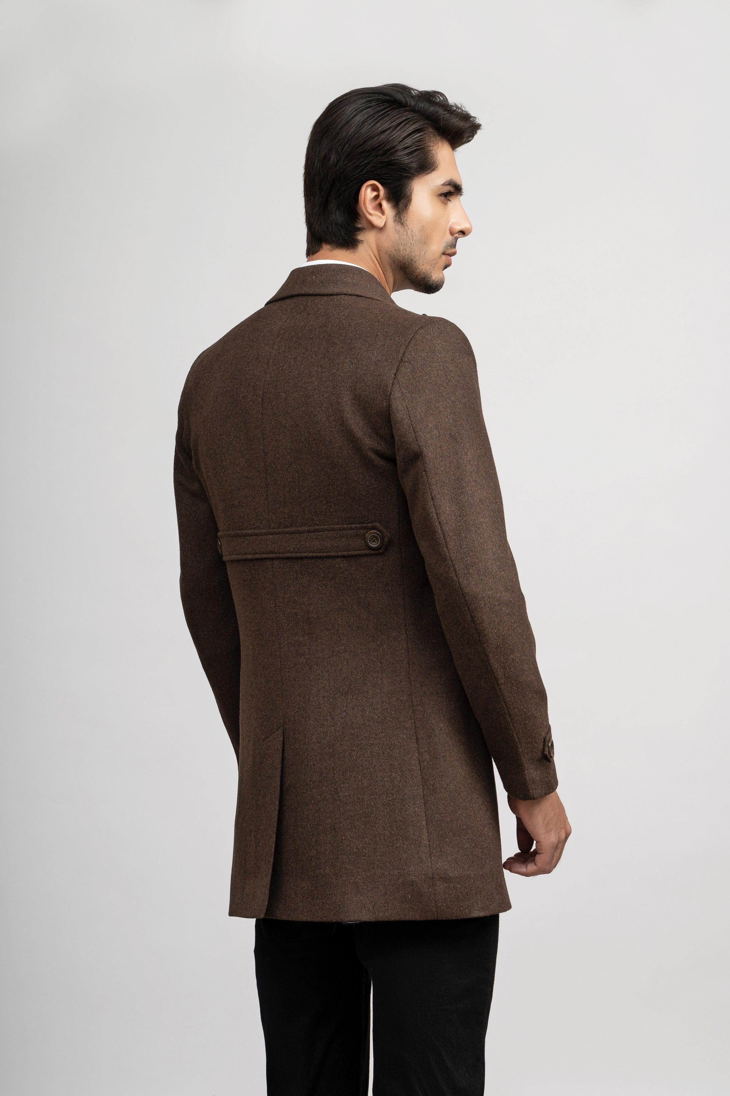 WOOLEN LONG COAT at Charcoal Clothing