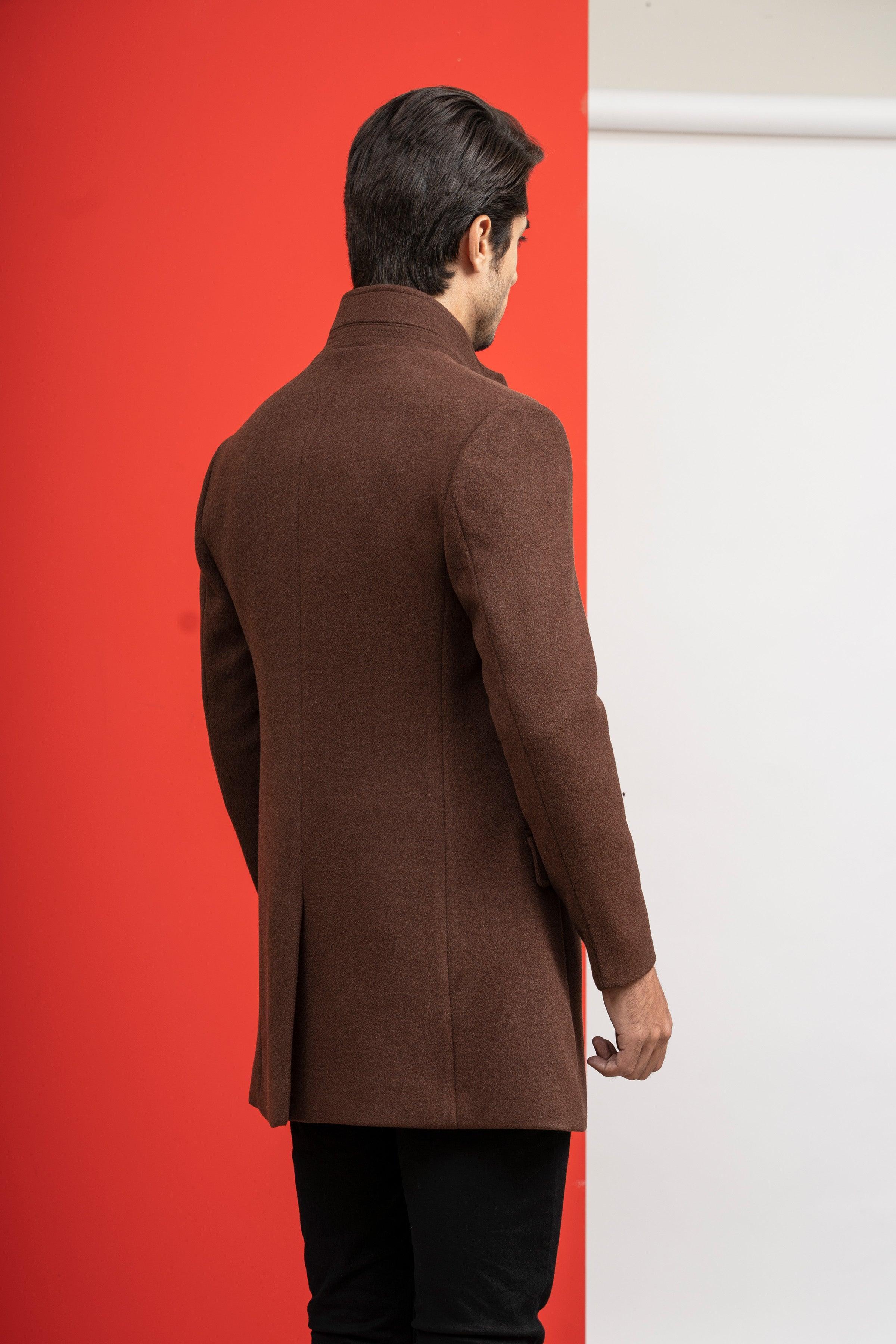 WOOLEN LONG COAT at Charcoal Clothing