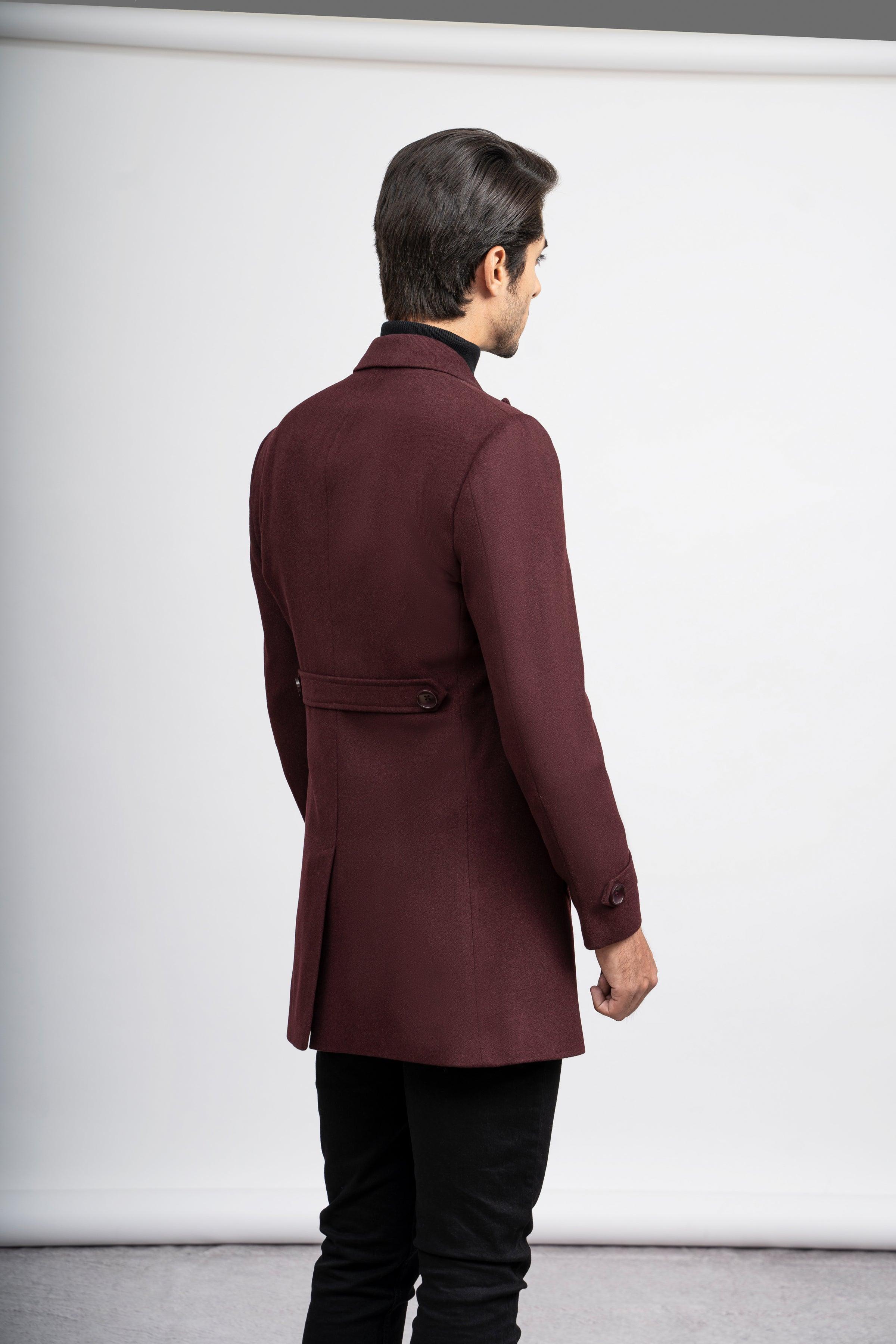 WOOLEN LONG COAT at Charcoal Clothing
