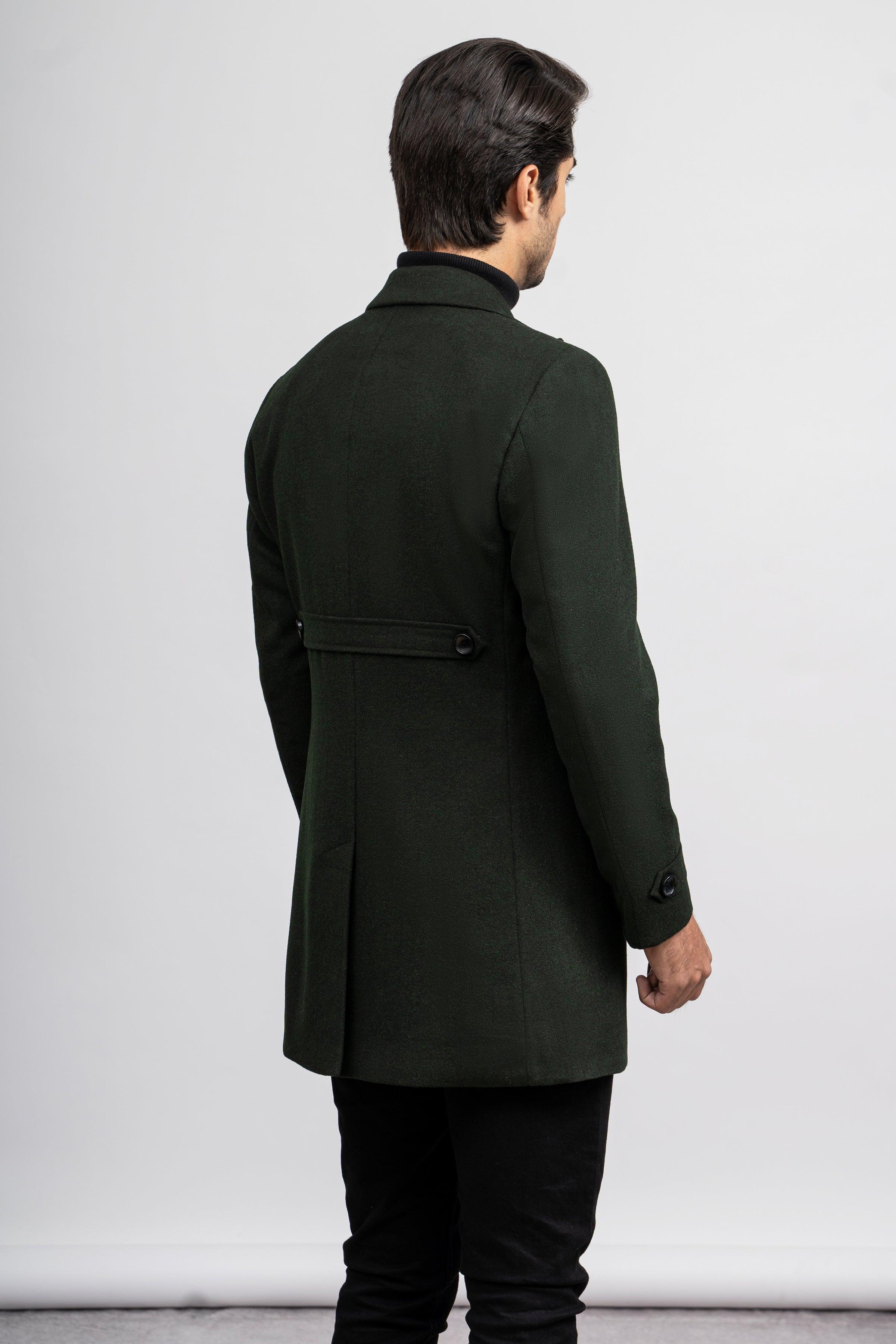 WOOLEN LONG COAT at Charcoal Clothing