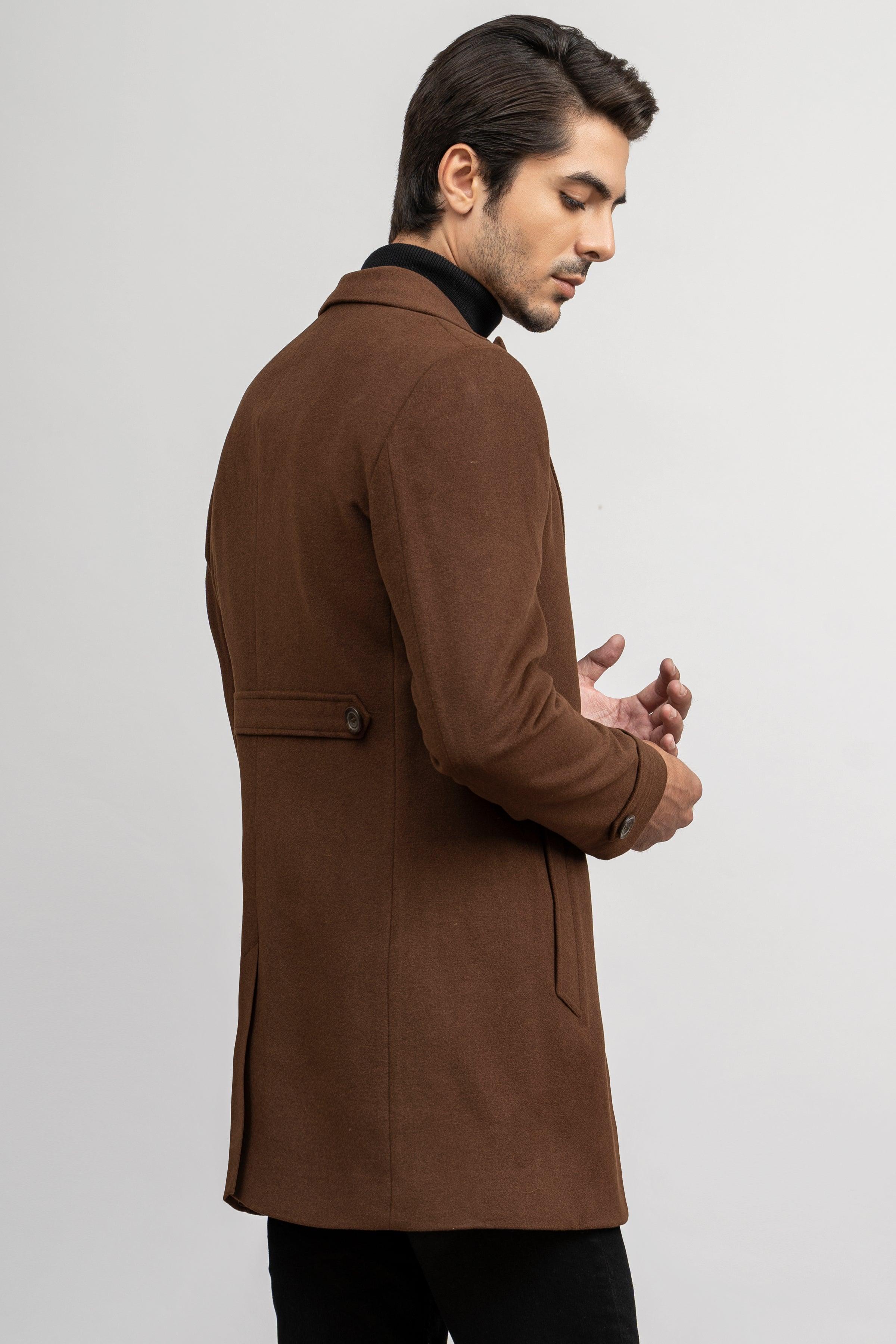 WOOLEN LONG COAT at Charcoal Clothing