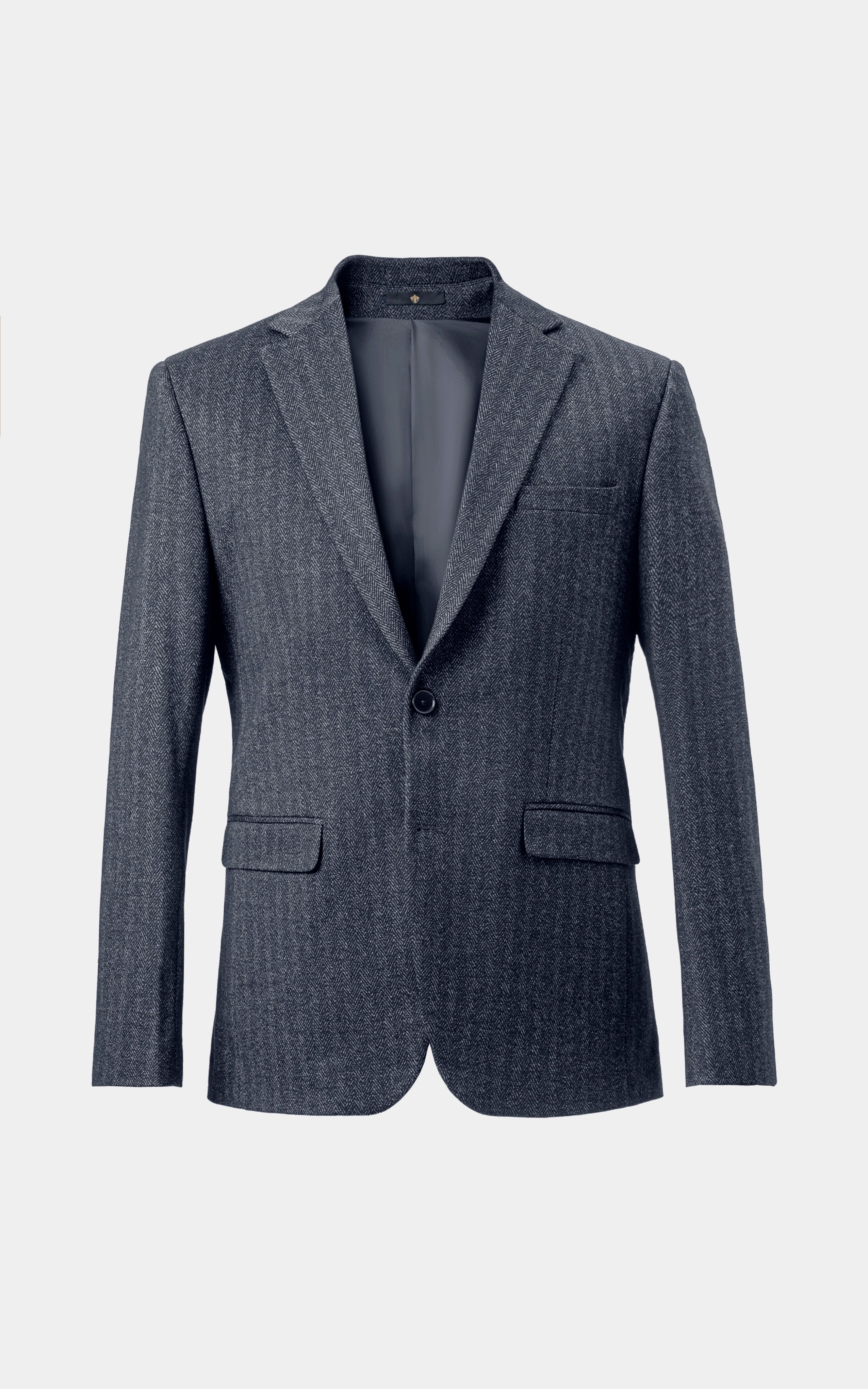 Self Lining Casual Coat Black