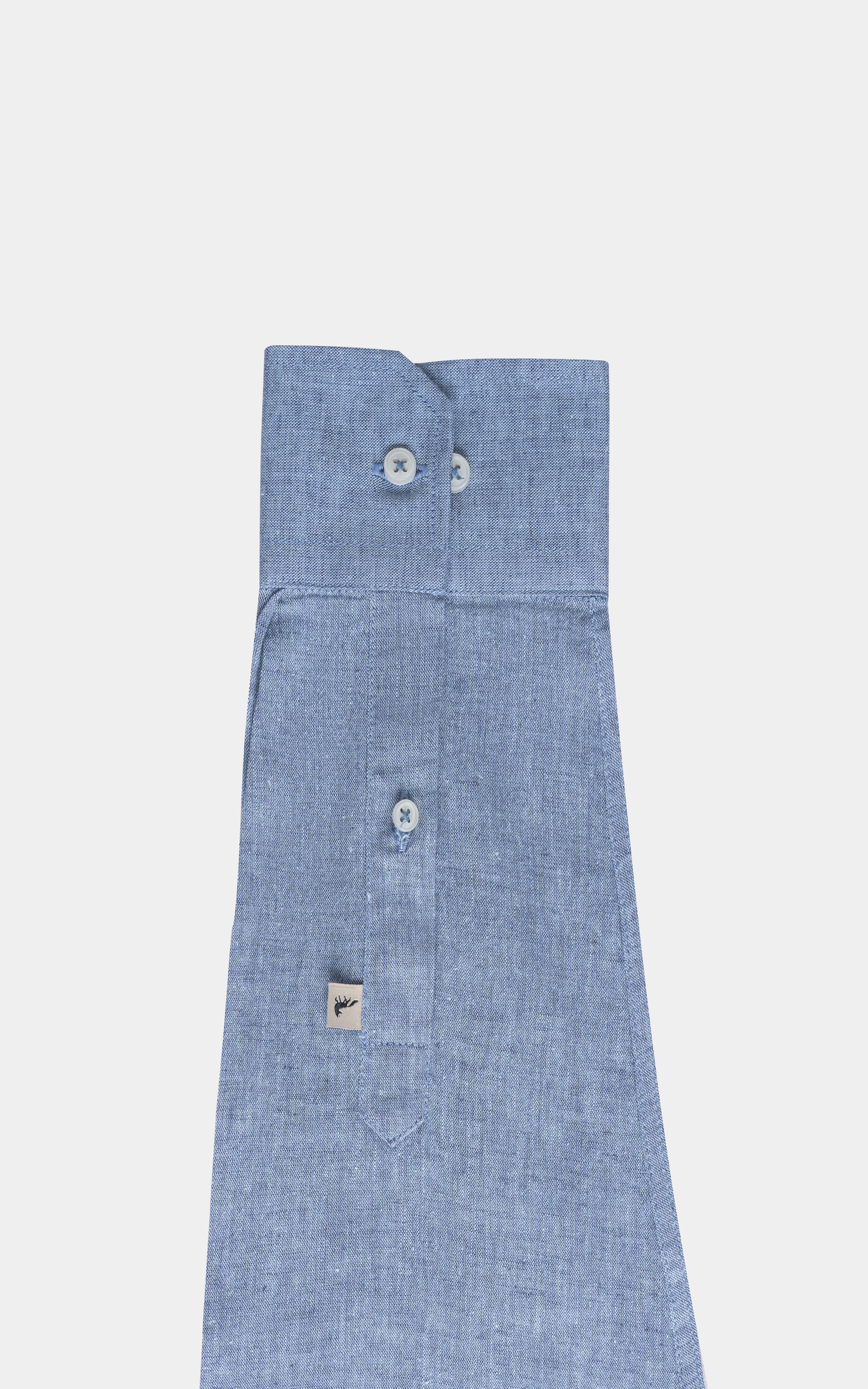 SMART FIT LINEN LIMITED EDITION SHIRT BLUE MELANGE