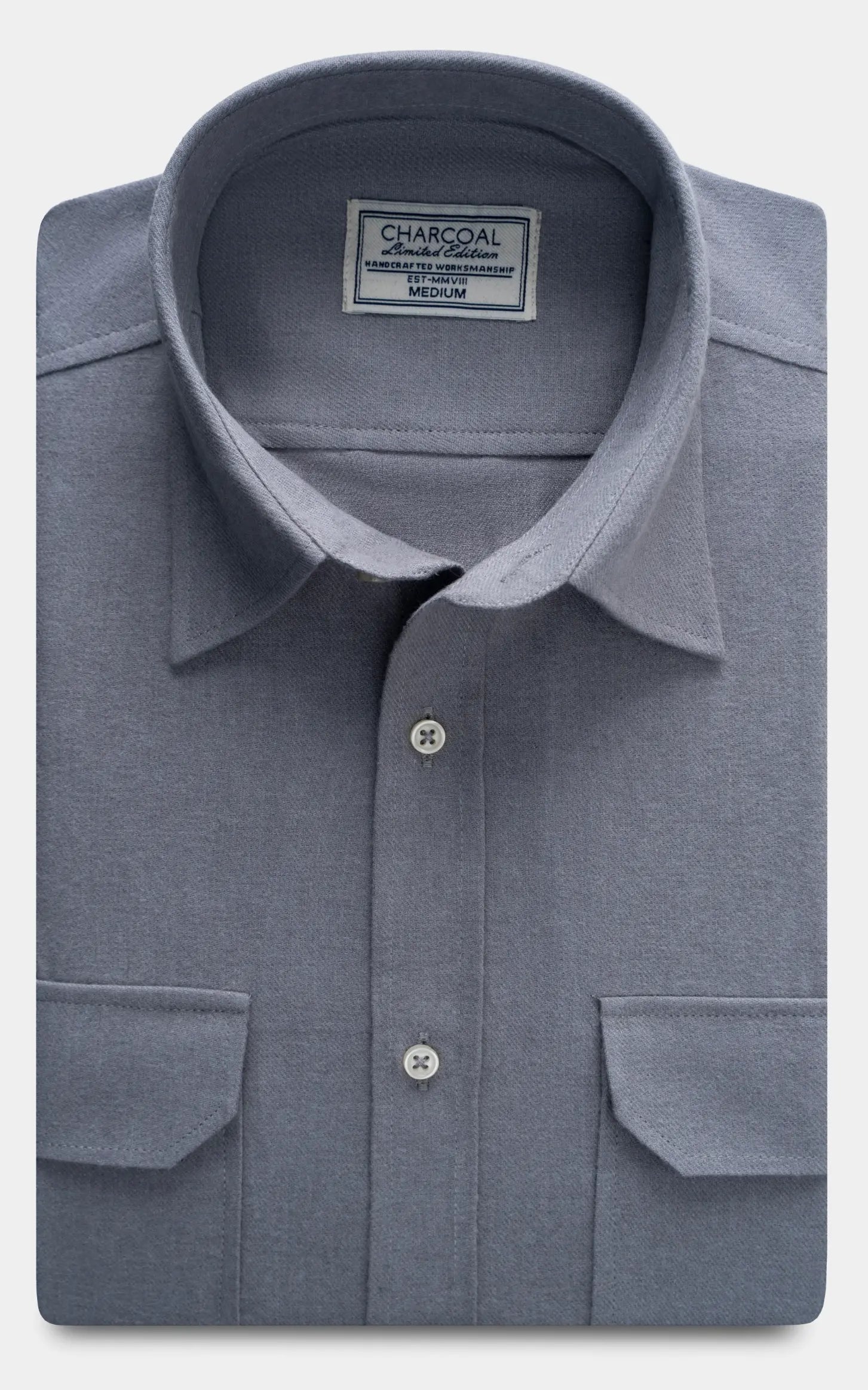 SMART FIT WOOLEN LIMITED EDITION SHIRT GREY