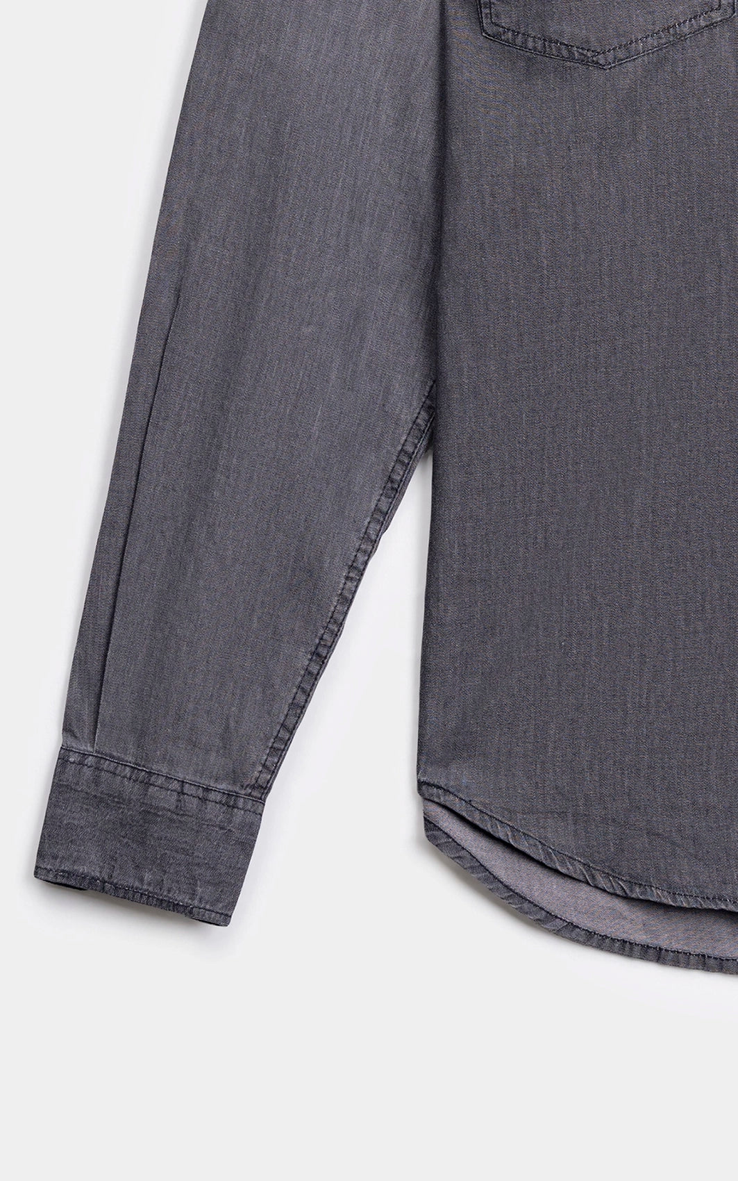 SMART FIT DENIM CASUAL SHIRT  GREY