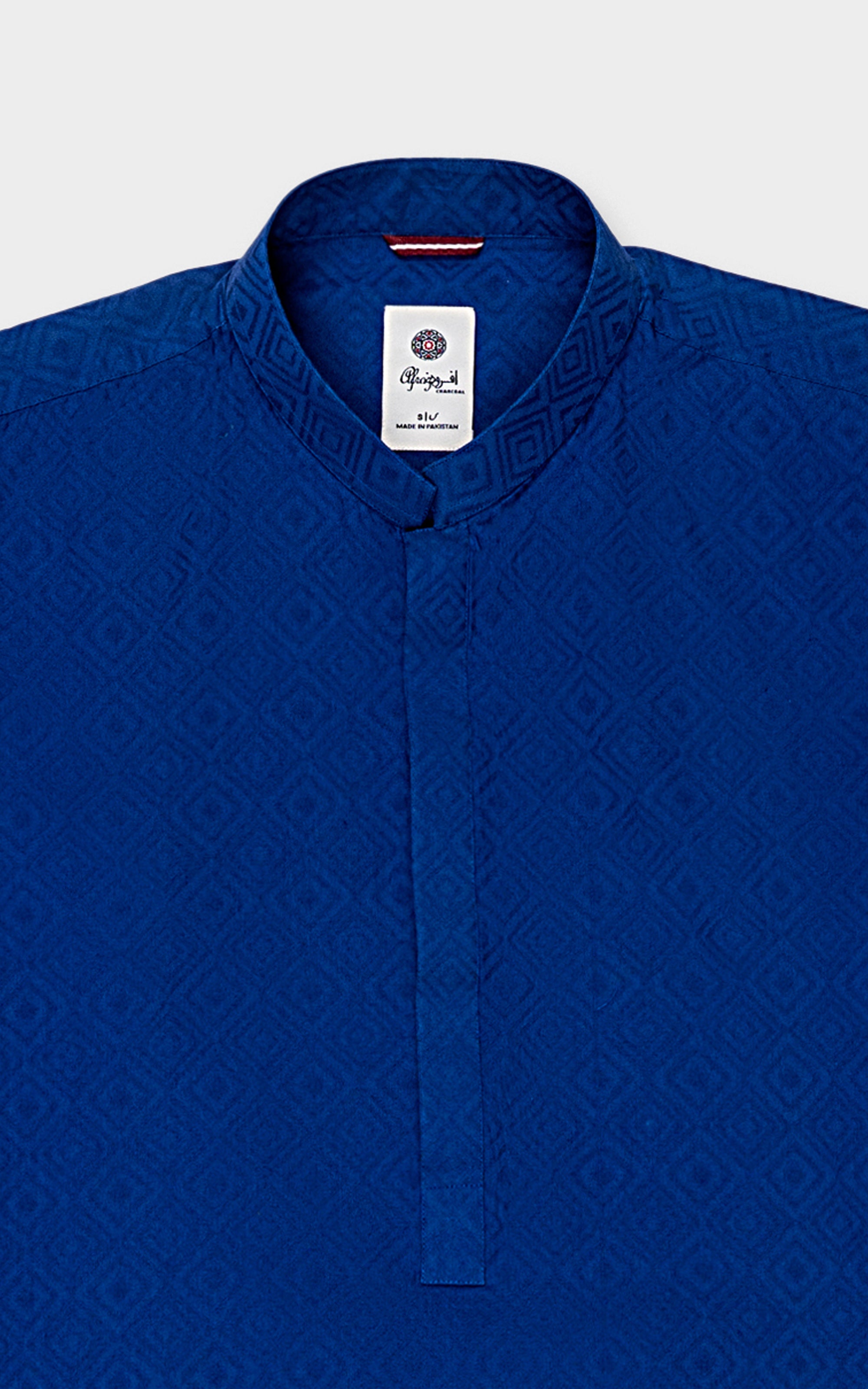 KURTA BAN COLLAR ROYAL BLUE