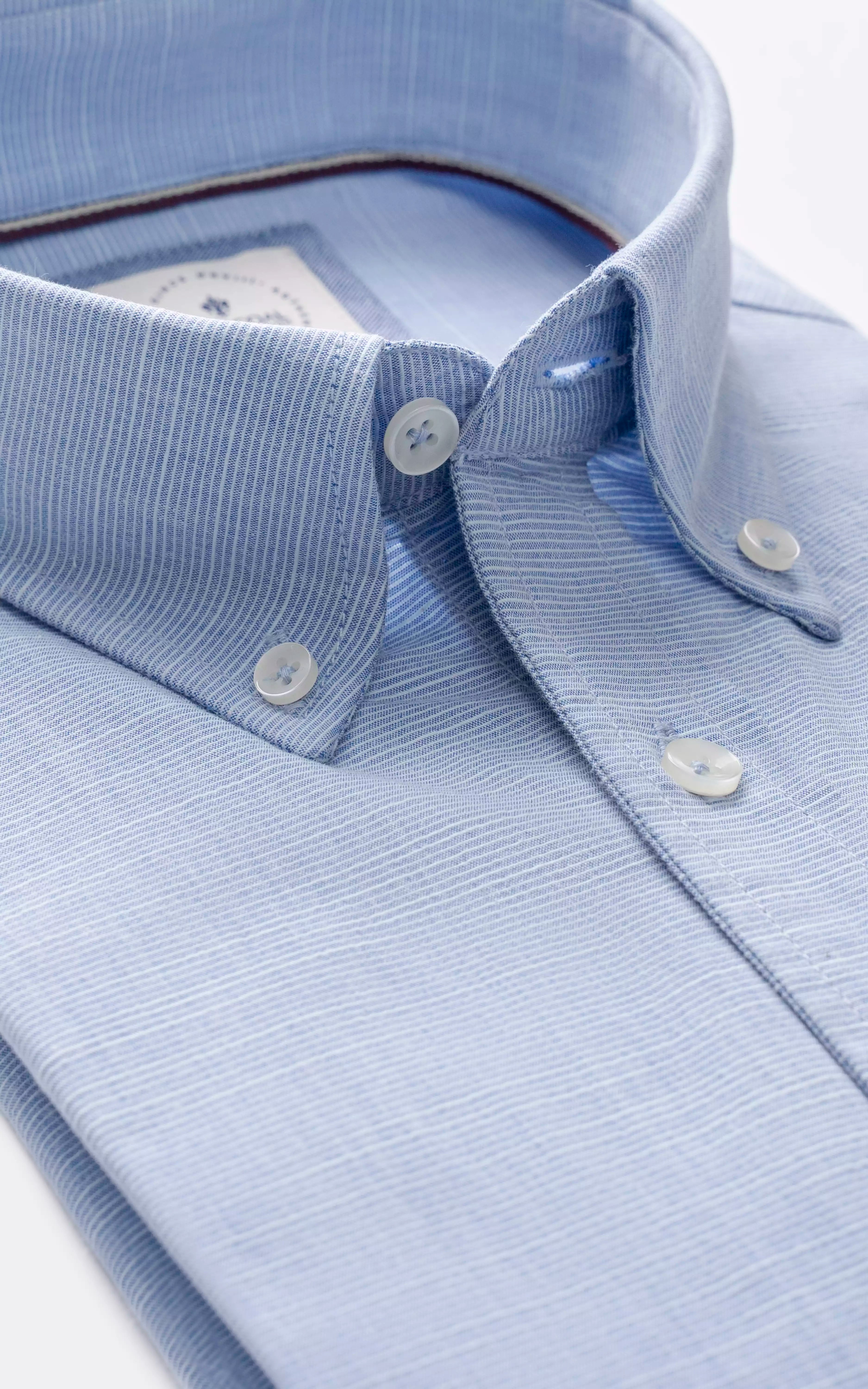 SELF TEXTURED SMART SHIRT SKY BLUE
