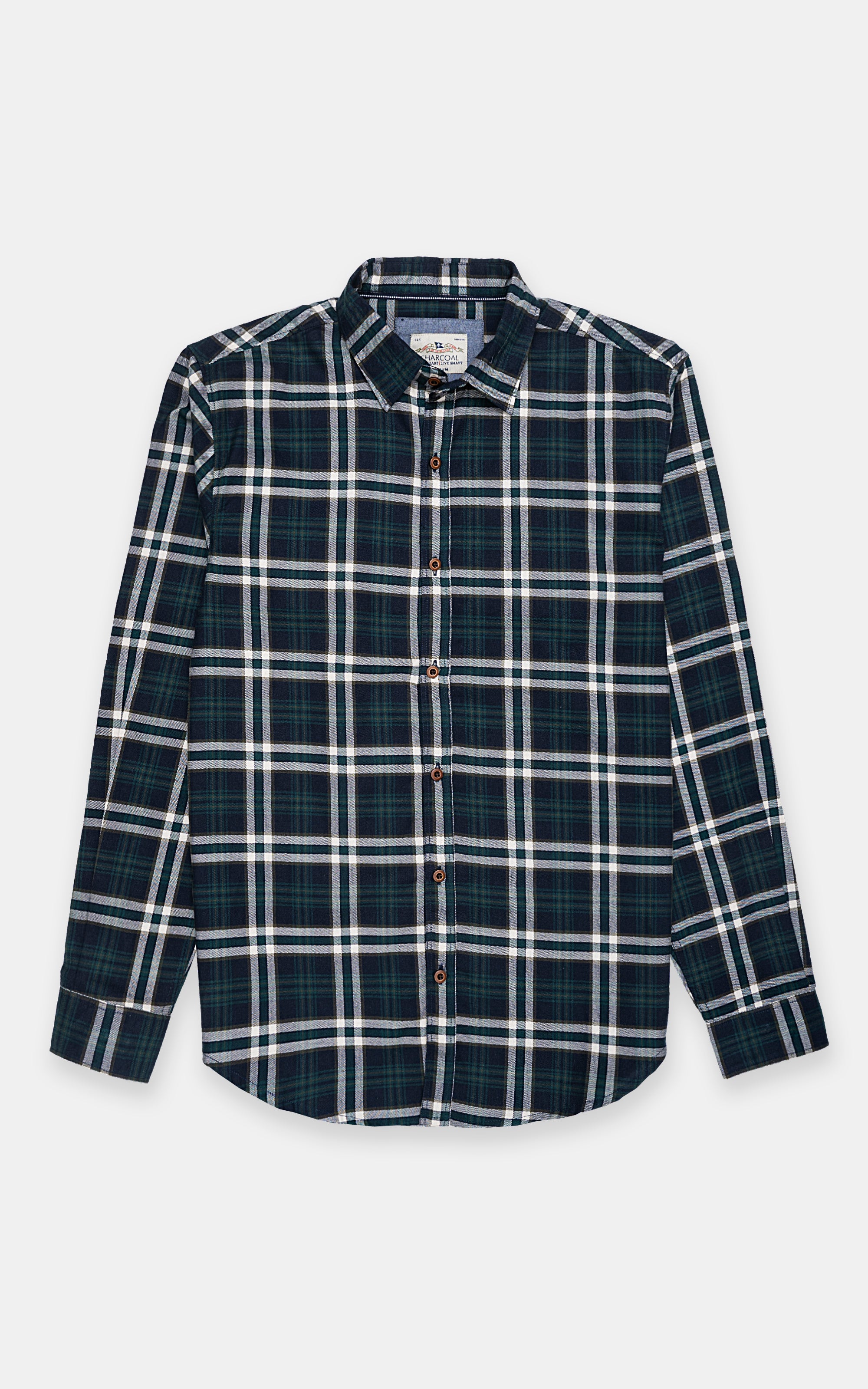 CASUAL SHIRT GREEN CHECK
