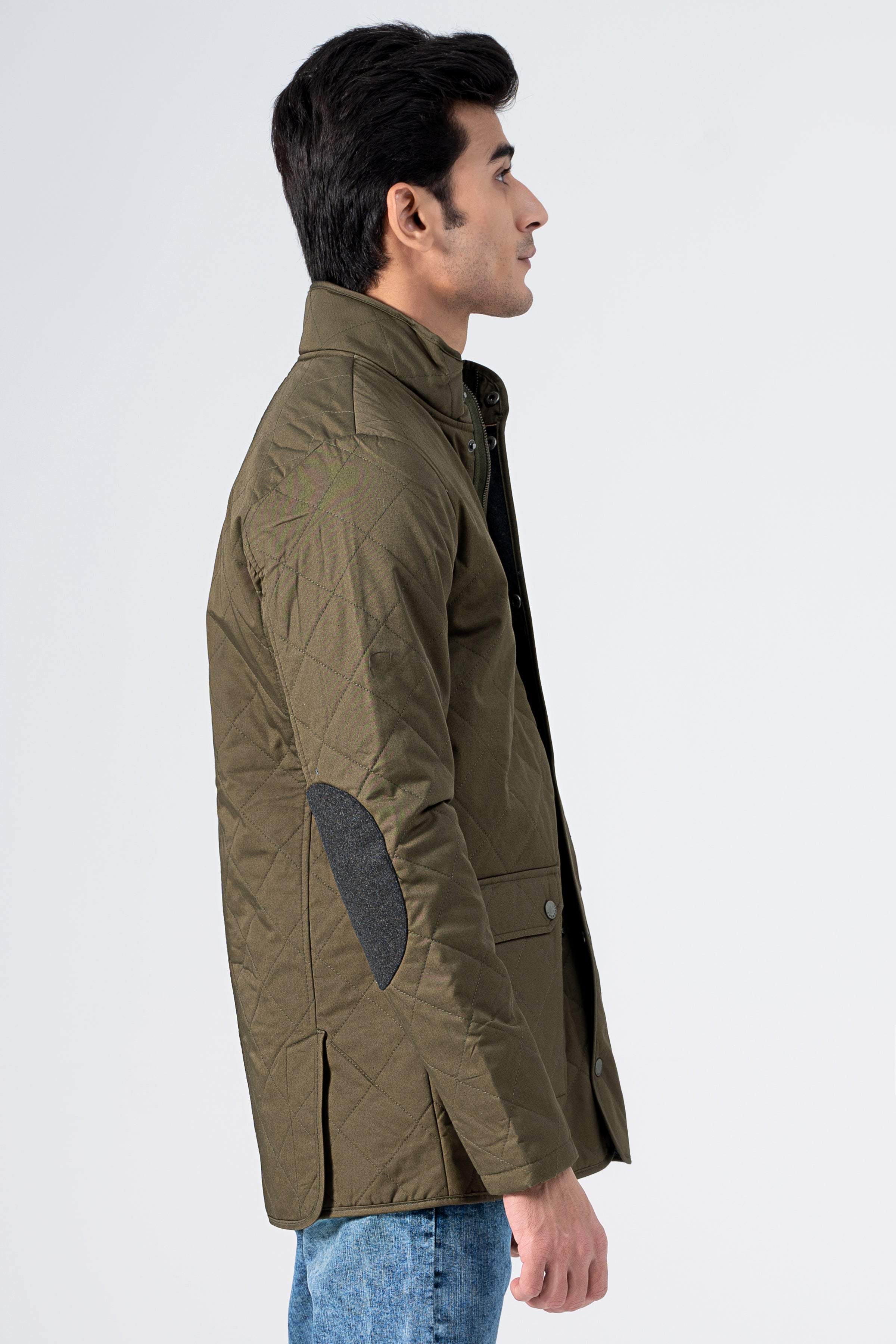 Quilted wadded Jacket Olive