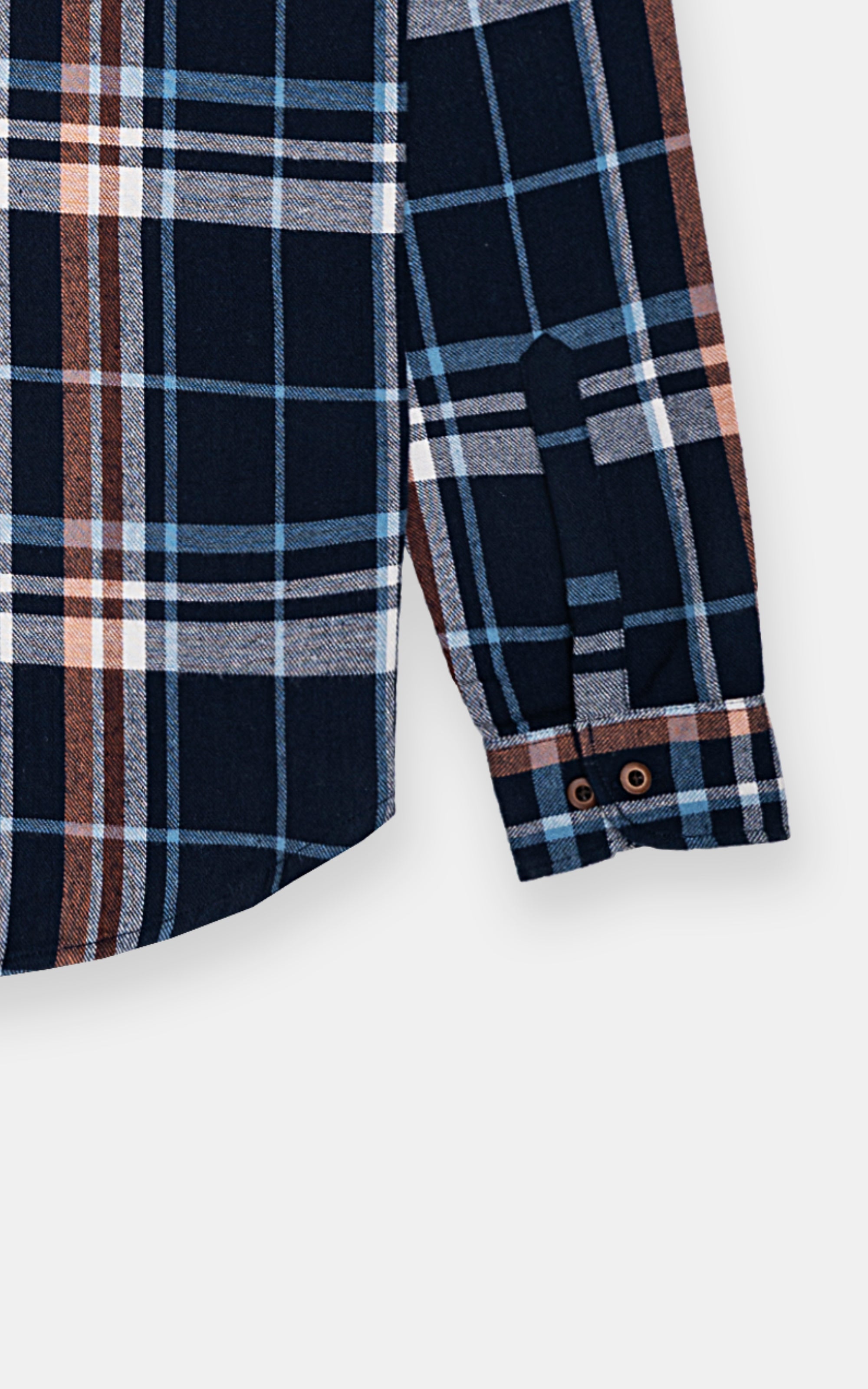 CASUAL SHIRT NAVY CHECK