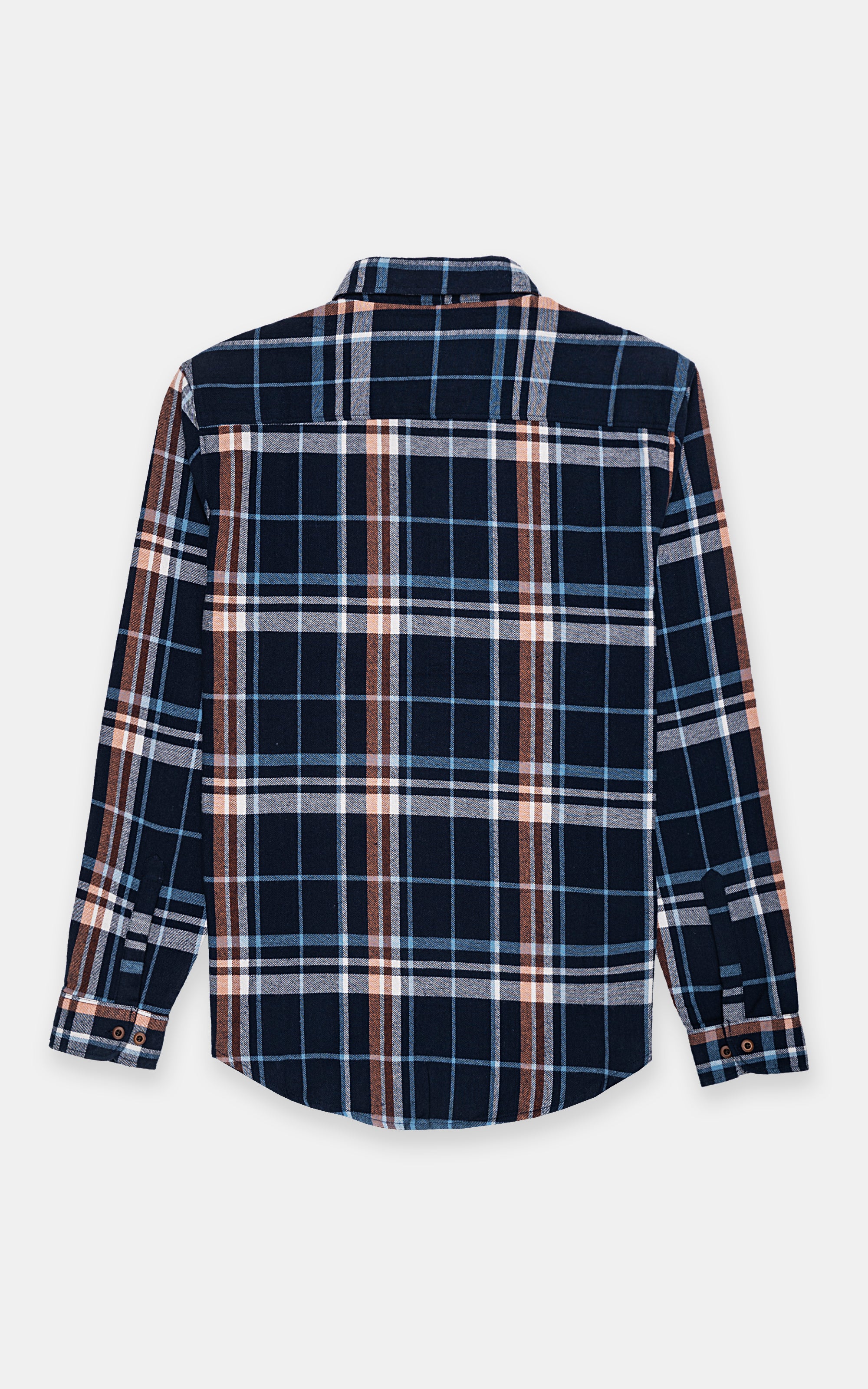 CASUAL SHIRT NAVY CHECK