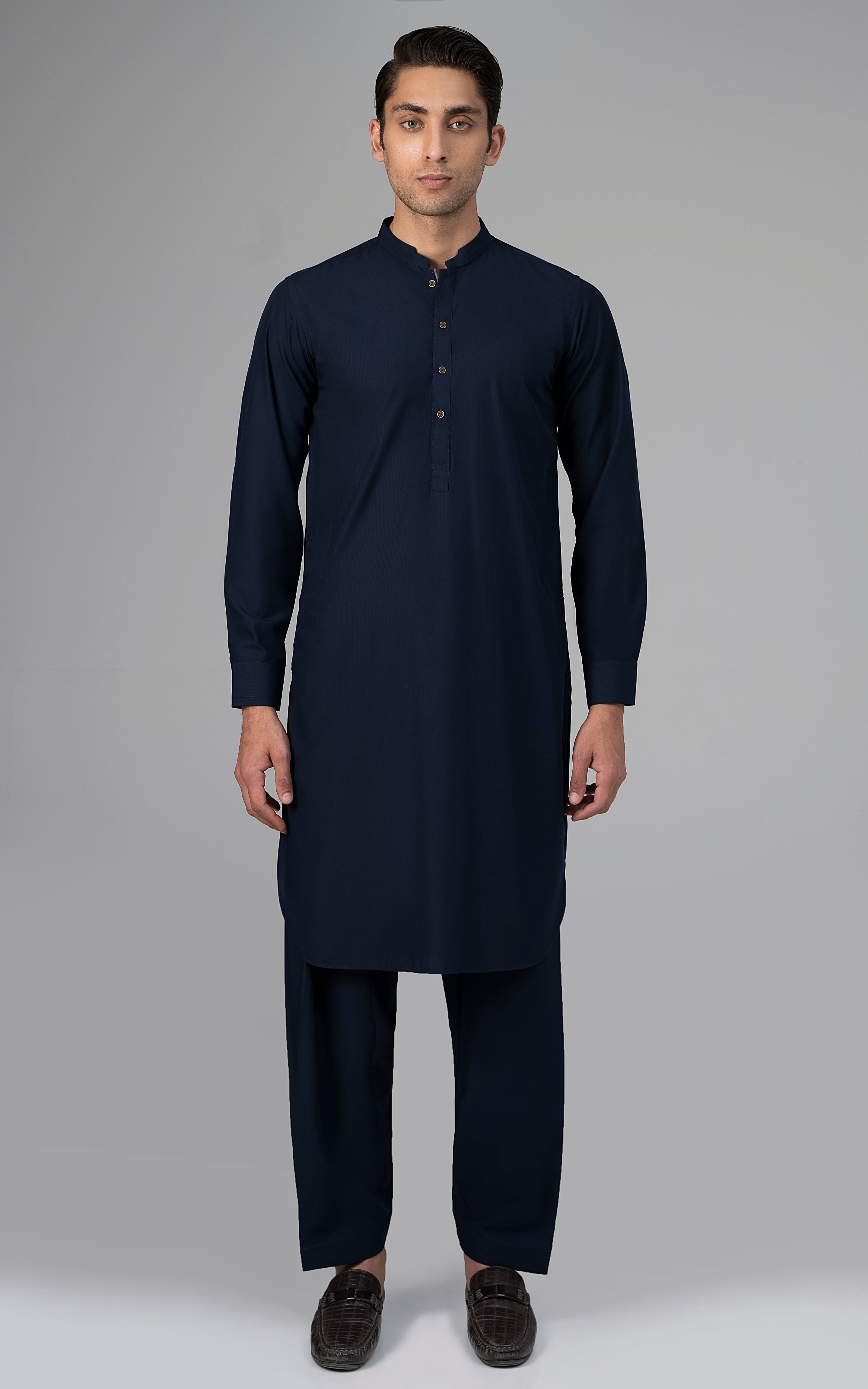 BLENDED WASH & WEAR - SIGNATURE COLLECTION NAVY