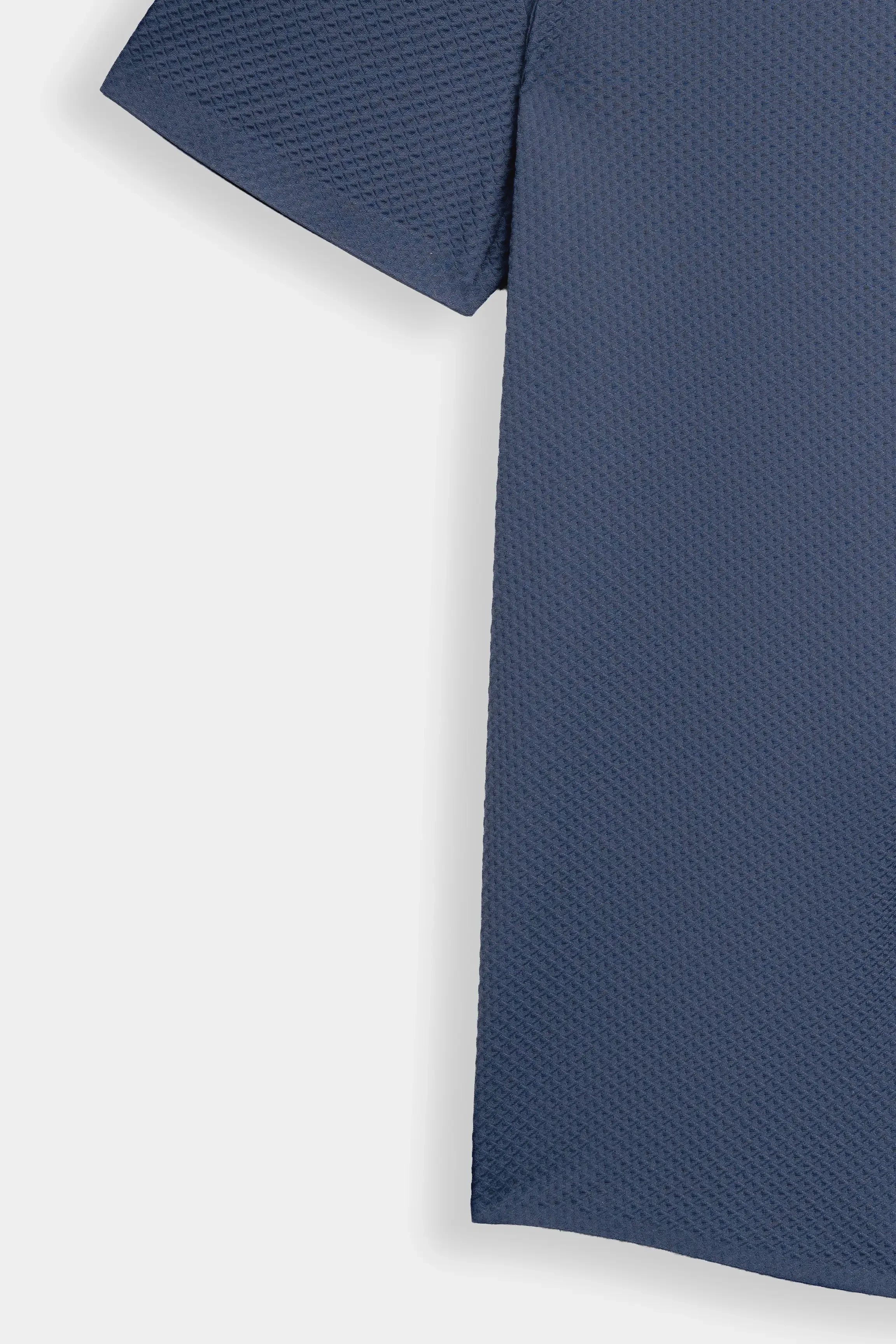 PREMIUM NYLON CASUAL SHIRT BLUISH GREY
