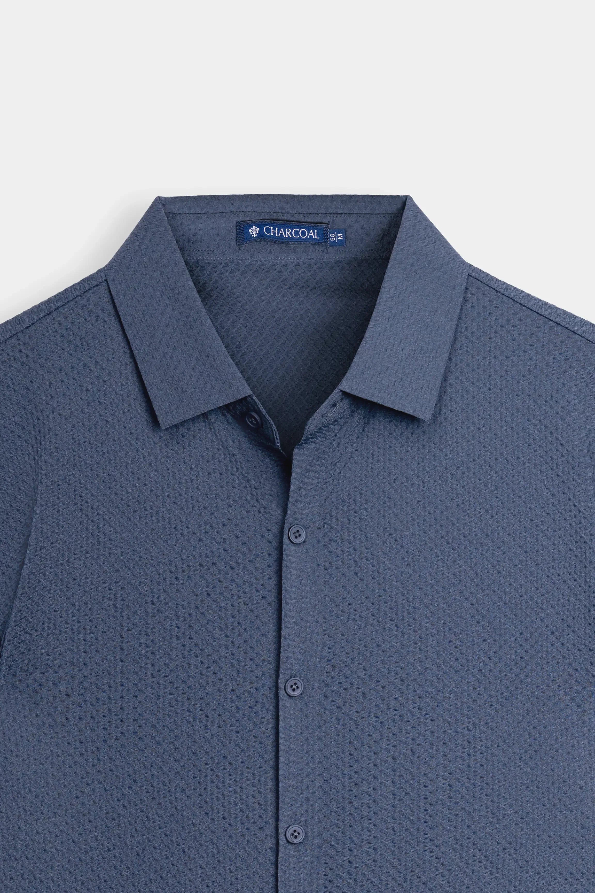 PREMIUM NYLON CASUAL SHIRT BLUISH GREY