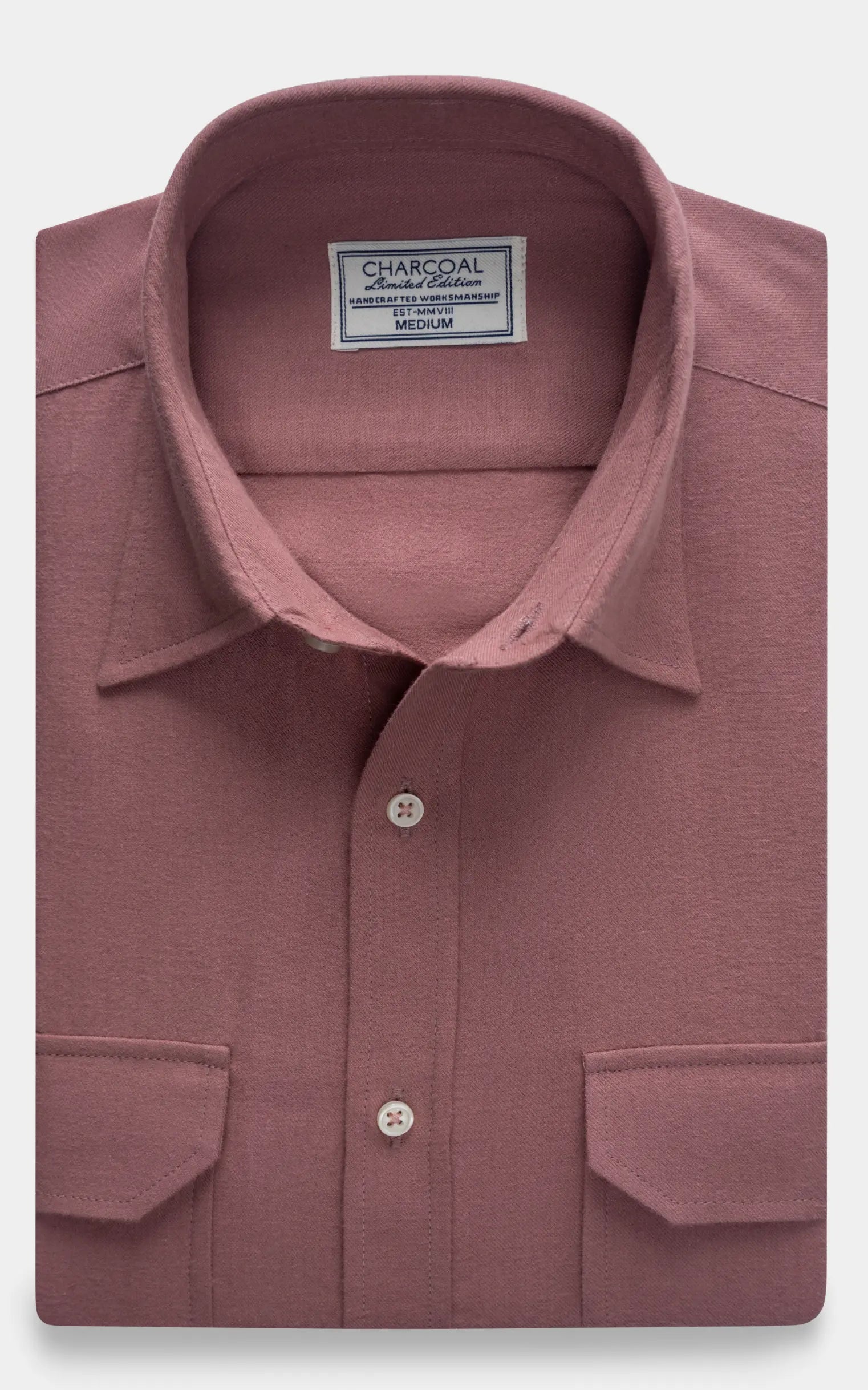 SMART FIT WOOLEN LIMITED EDITION SHIRT CORAL PINK