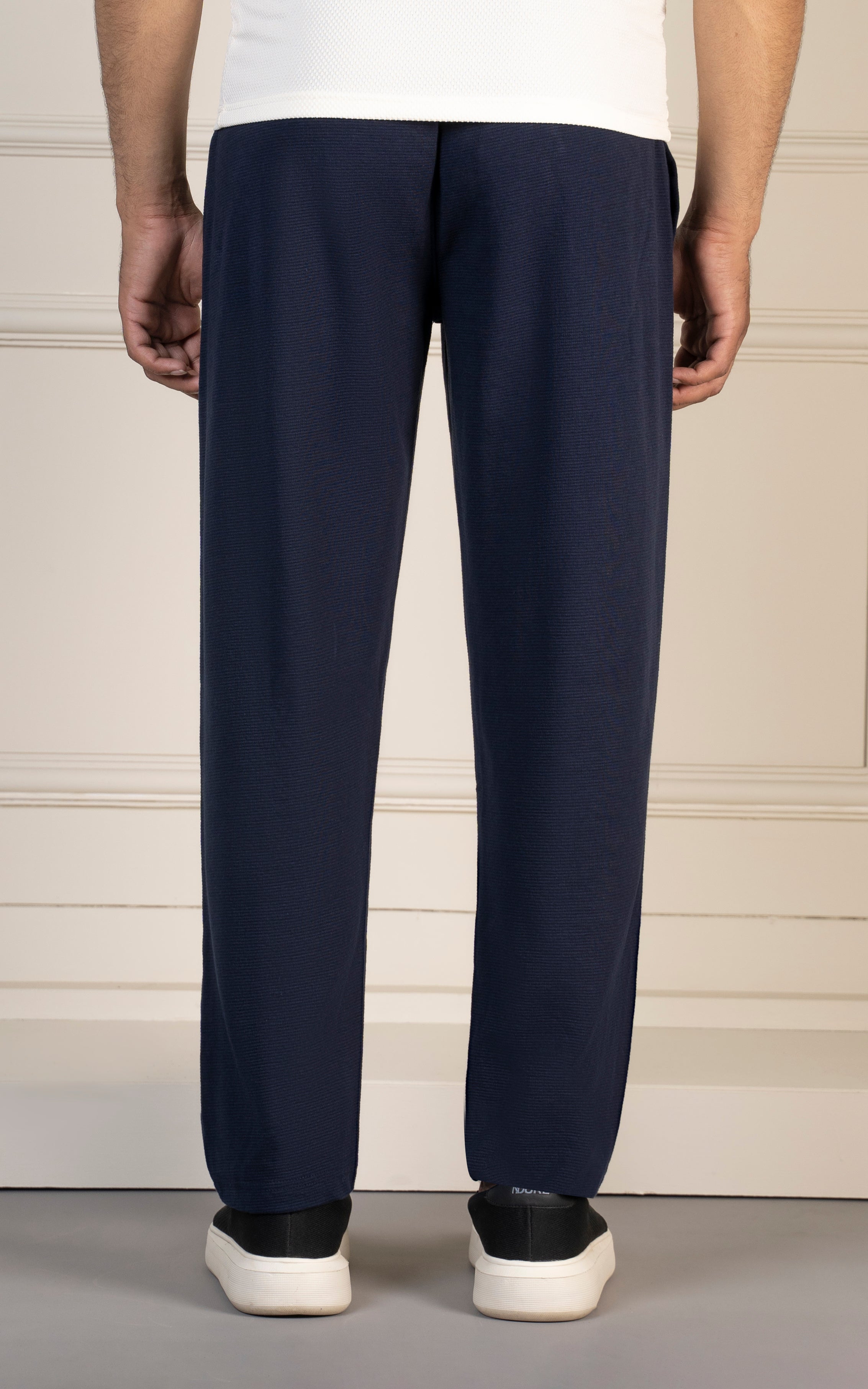 LOOSE FIT OTTOMAN JOGGER TROUSER NAVY