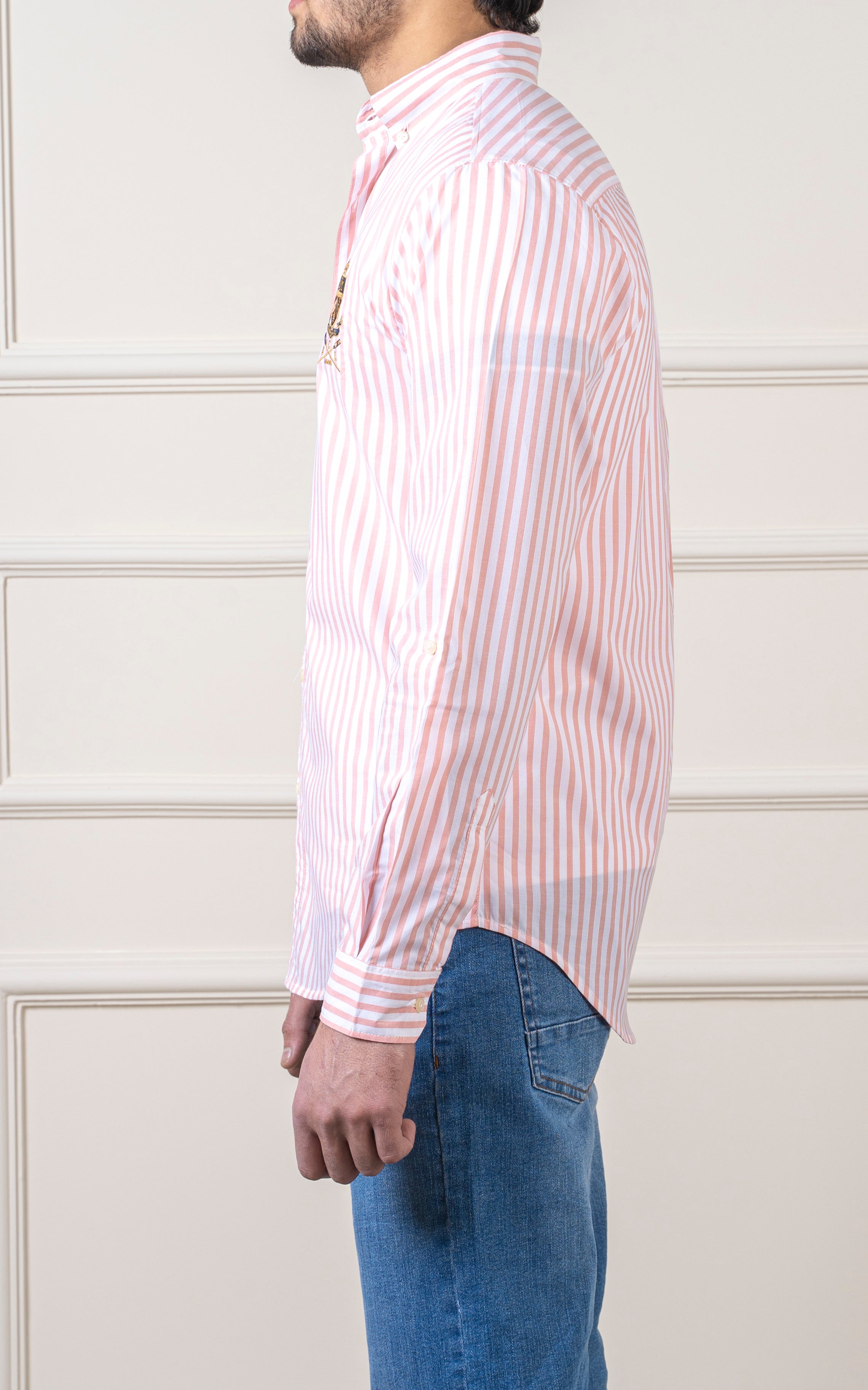 CASUAL SHIRT PINK WHITE