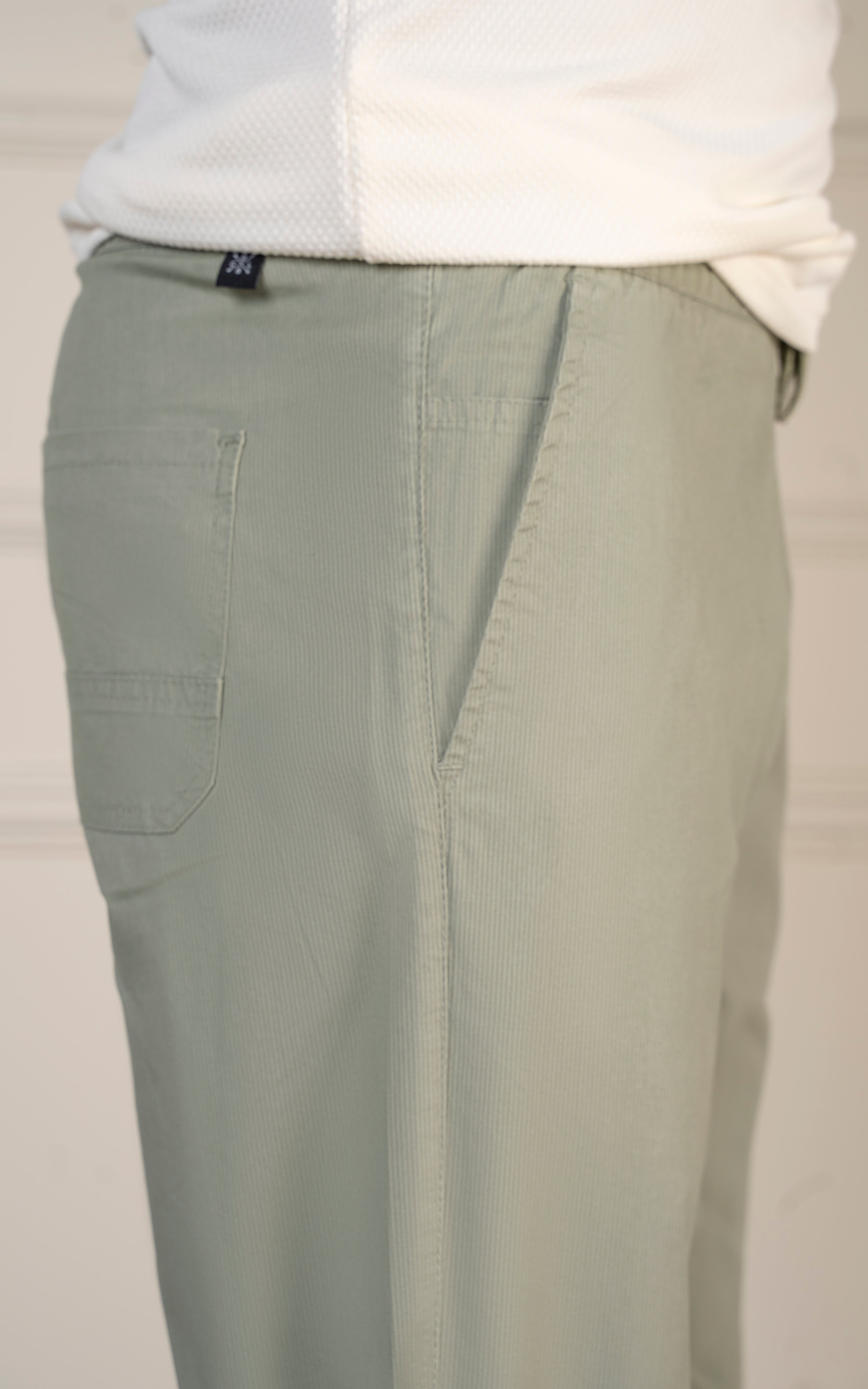 SMART FIT TEXTURED JOGGER TROUSER LIGHT OLIVE