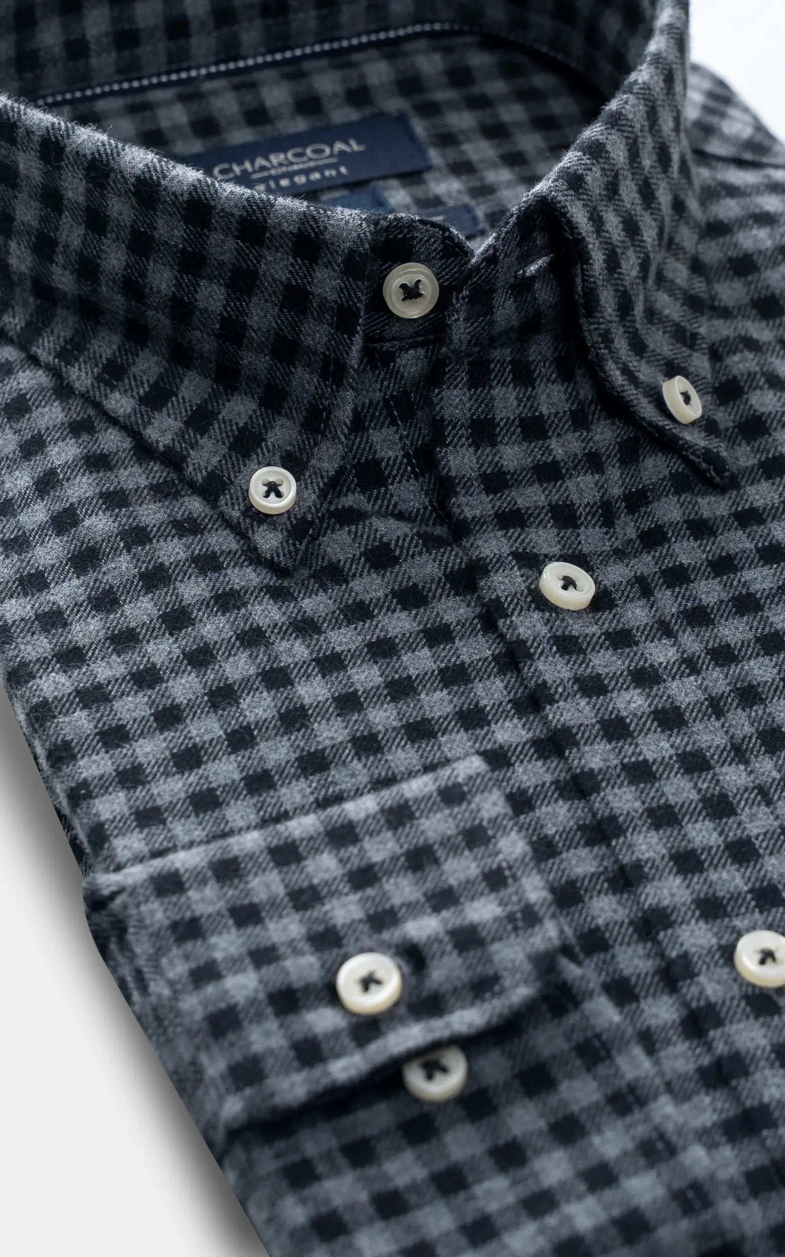 SEMI FORMAL SMART FIT SHIRT BLACK GREY