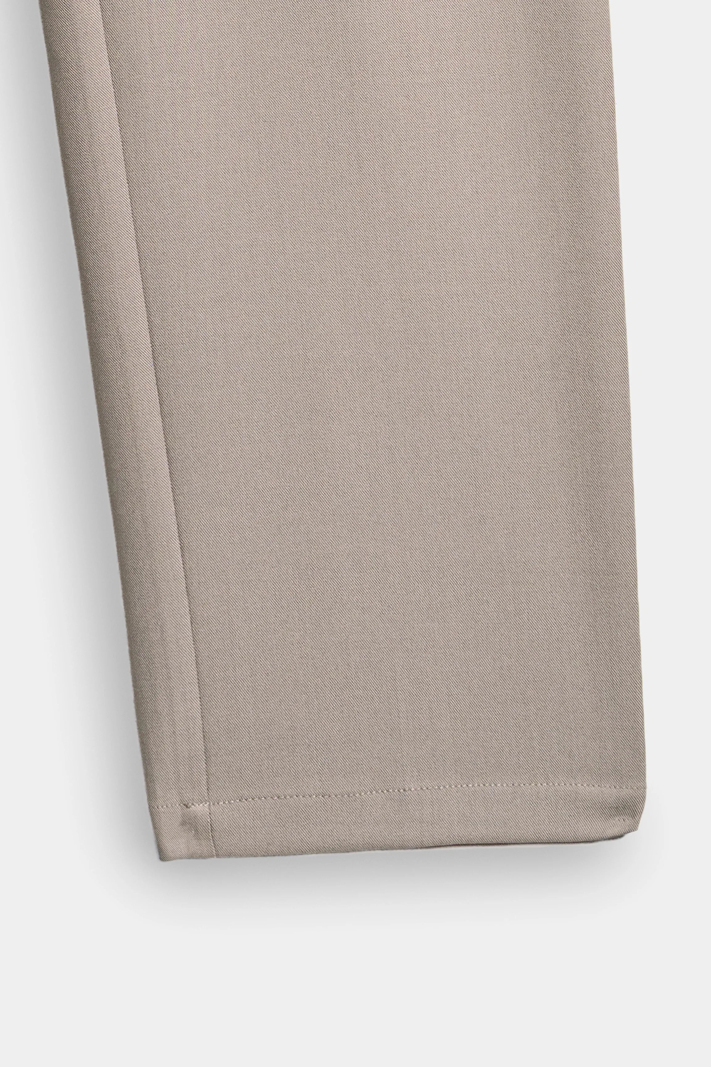 ELASTICATED WAIST CASUAL PANT KHAKI