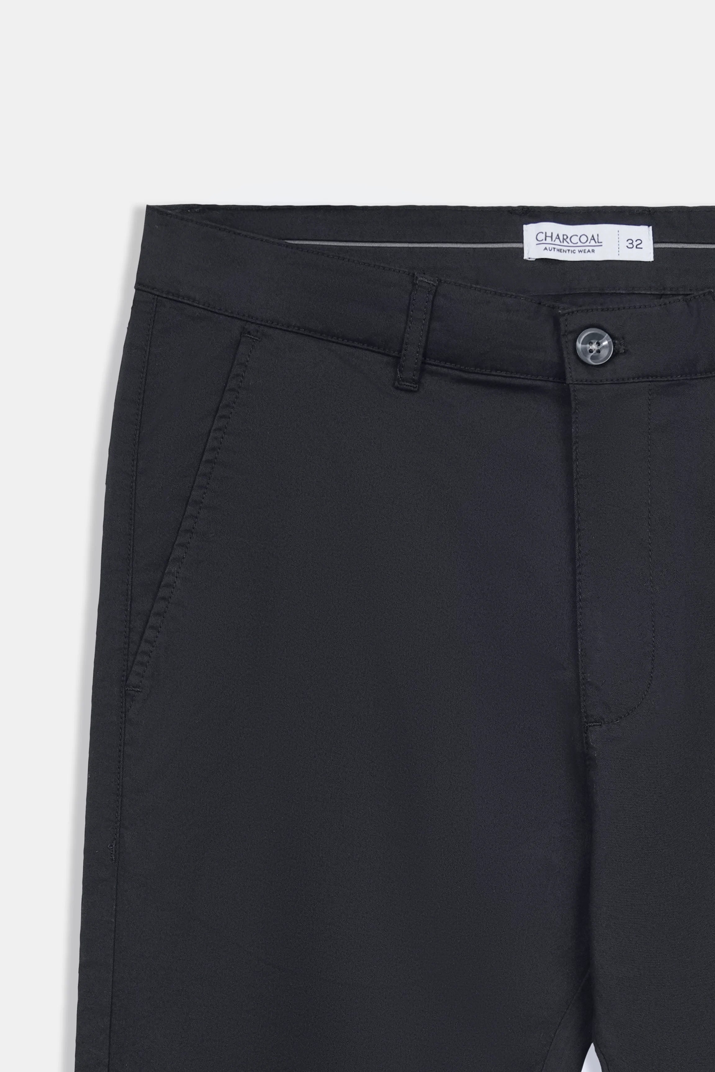 REGULAR FIT CROSS POCKET CHINO PANT BLACK